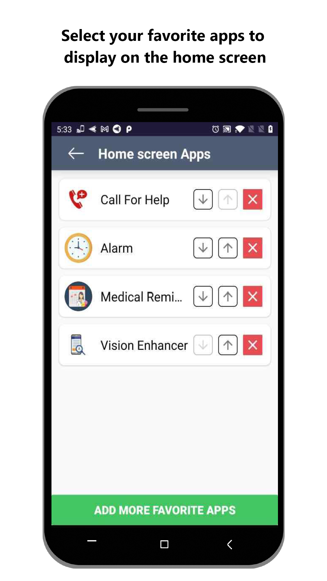 اسکرین شات 4 برنامه Senior Safety Phone - Big Icon