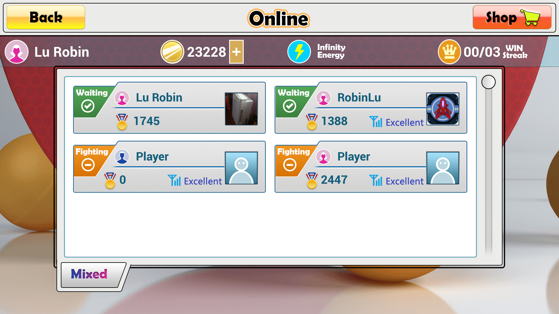 اسکرین شات 4 بازی Virtual Table Tennis