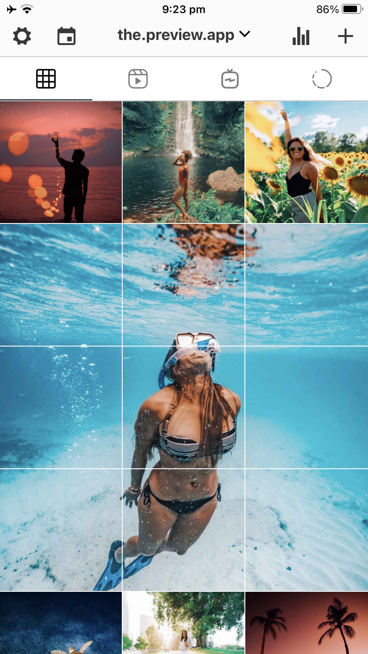 اسکرین شات 1 برنامه PREVIEW - Plan your Instagram