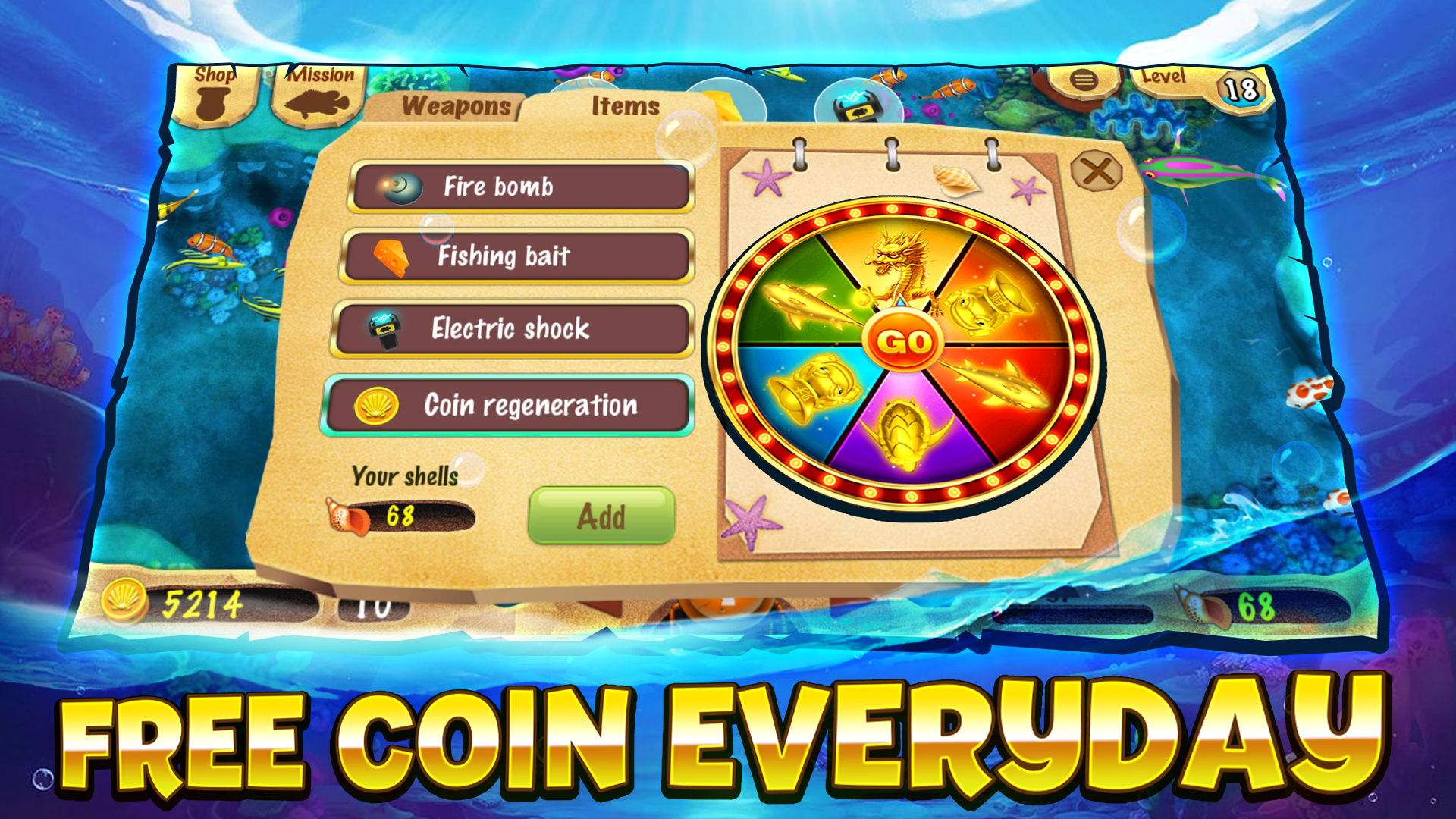 اسکرین شات 4 بازی Fish Game - Fish Hunter