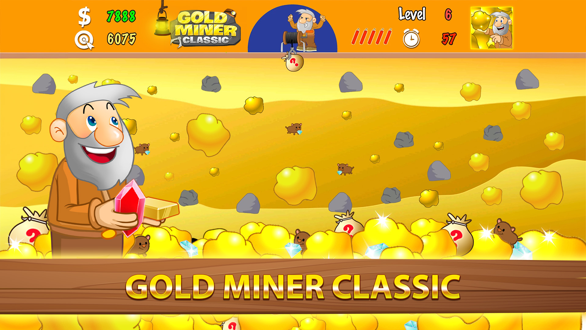 اسکرین شات 1 بازی Gold Miner Go