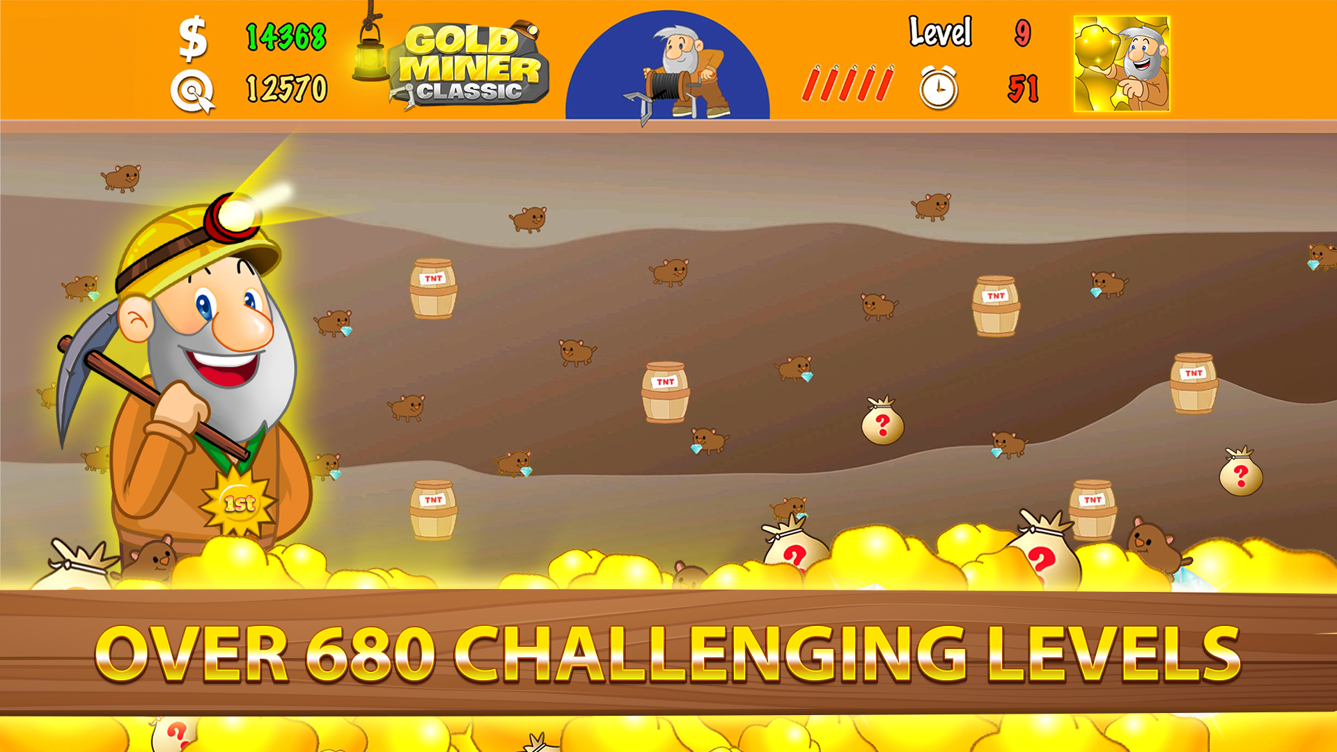 اسکرین شات 3 بازی Gold Miner Classic: Gold Rush