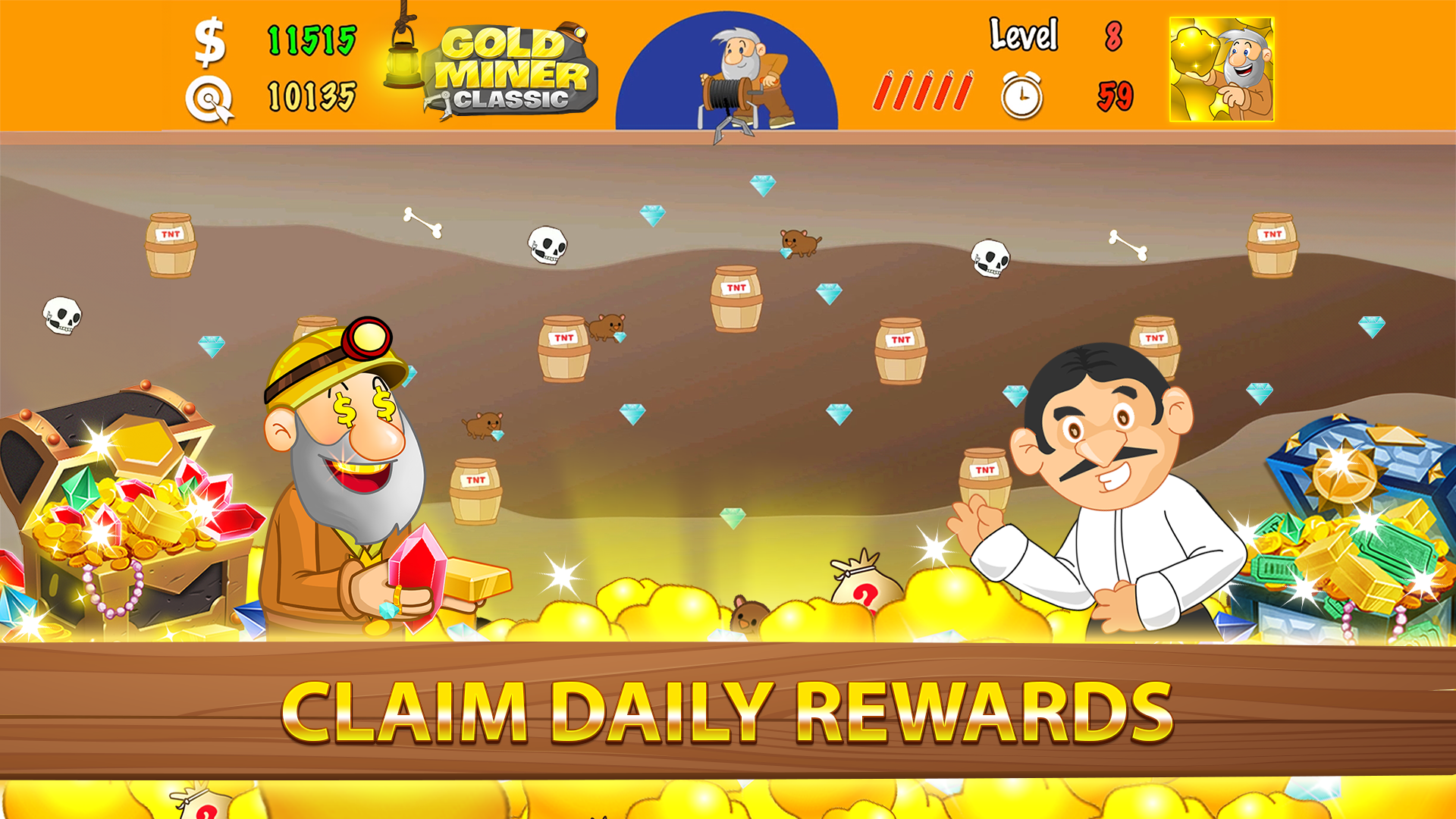 اسکرین شات 5 بازی Gold Miner Classic: Gold Rush
