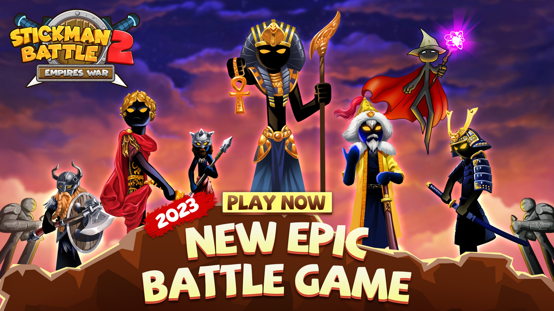 اسکرین شات 1 بازی Stickman Battle 2: Empires War