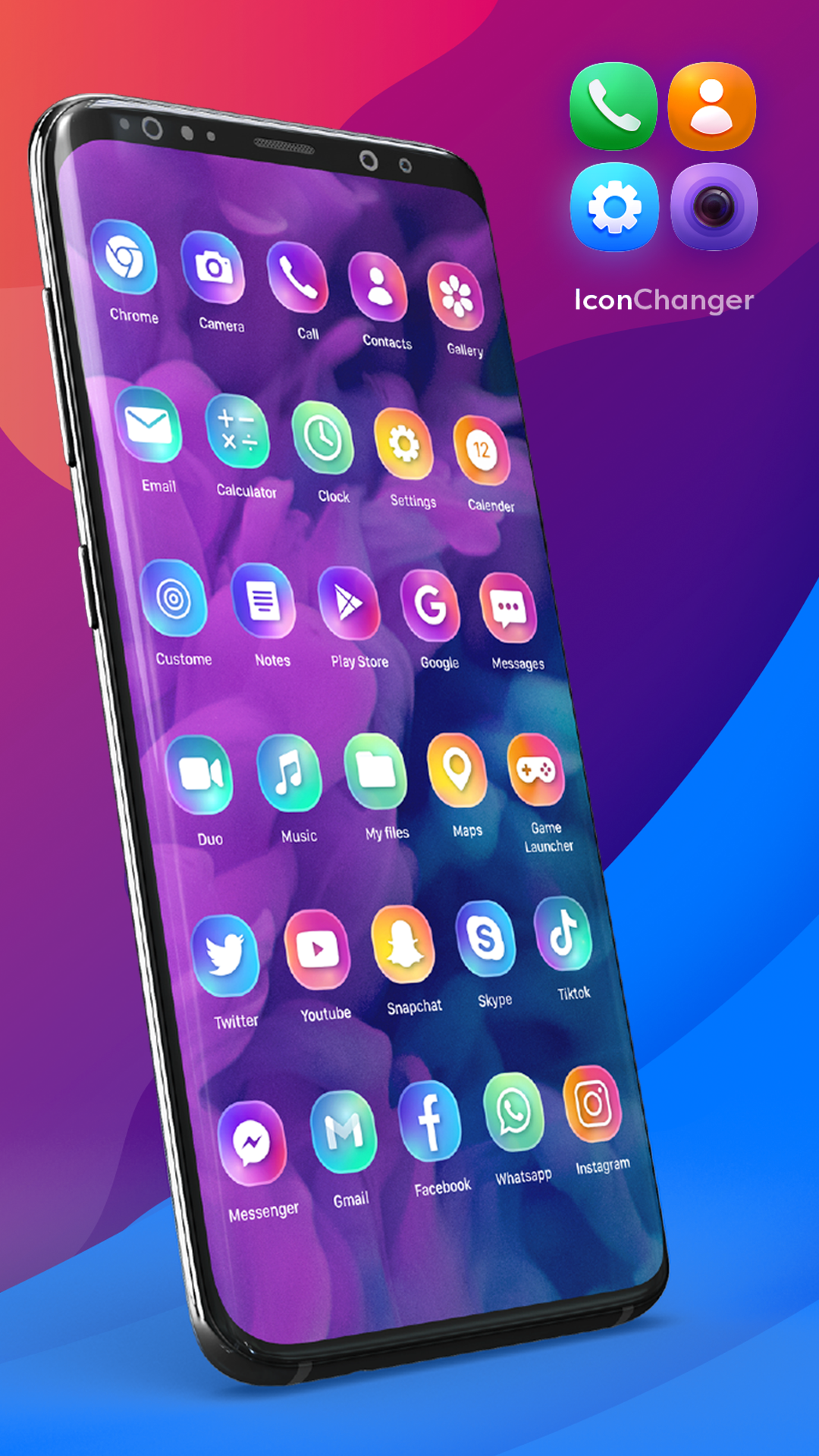 اسکرین شات 1 برنامه Icon Changer - Customize Icon