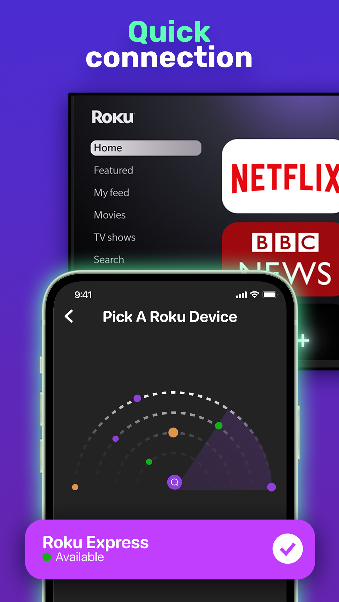 اسکرین شات 2 برنامه Tv Remote: Roku Remote Control