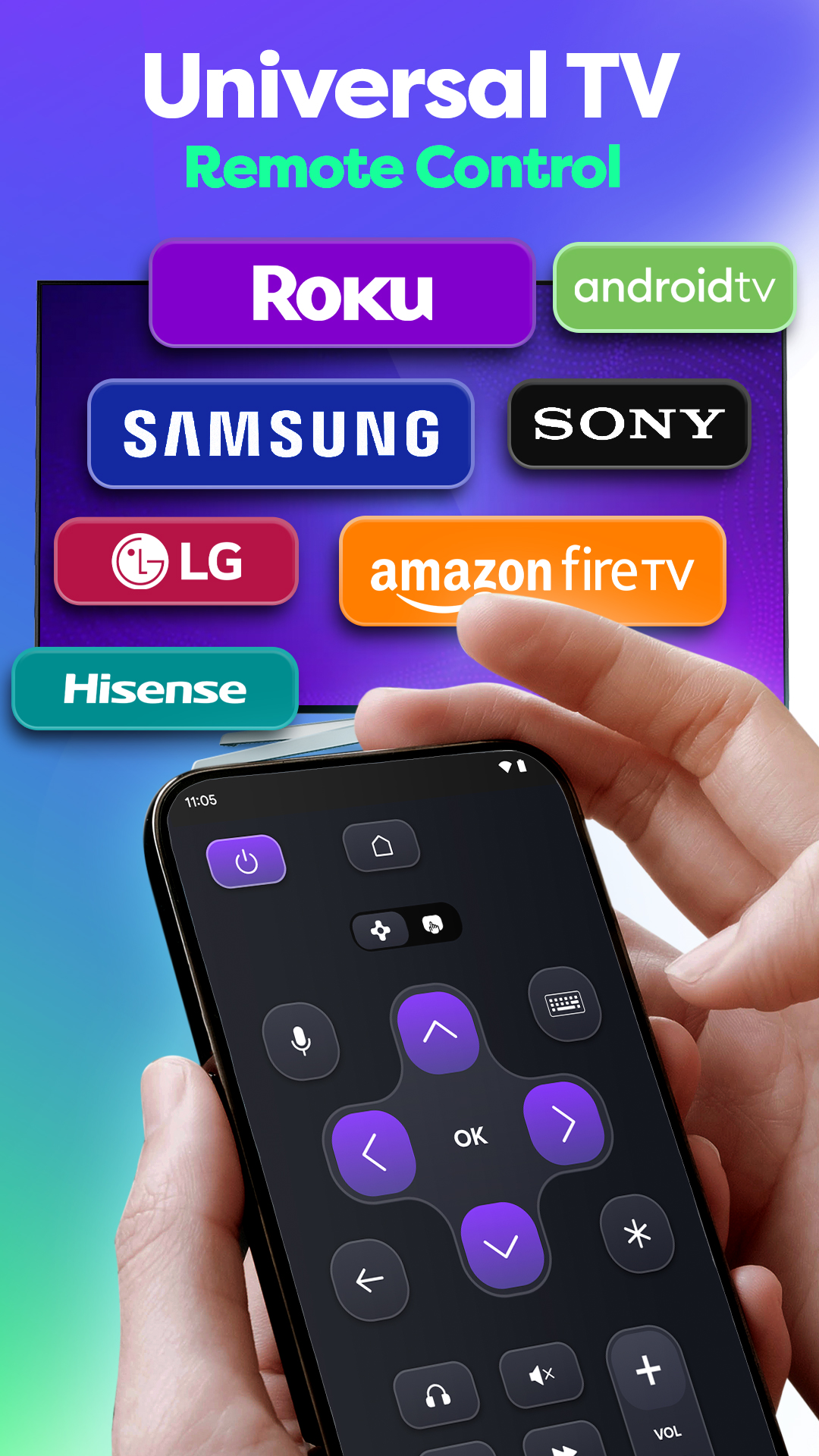 اسکرین شات 1 برنامه Remote Control For All TV | AI