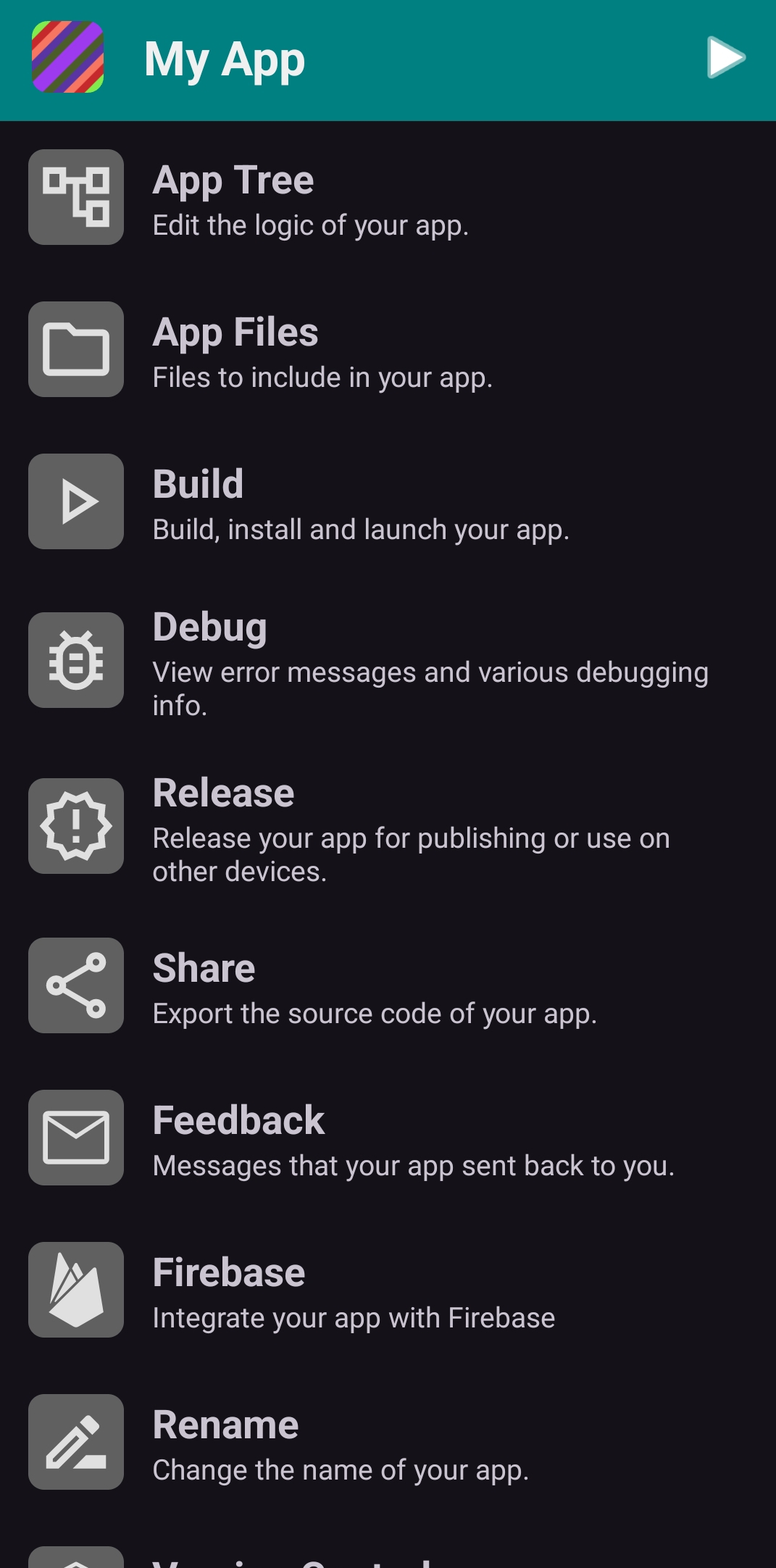 اسکرین شات 2 برنامه App Builder