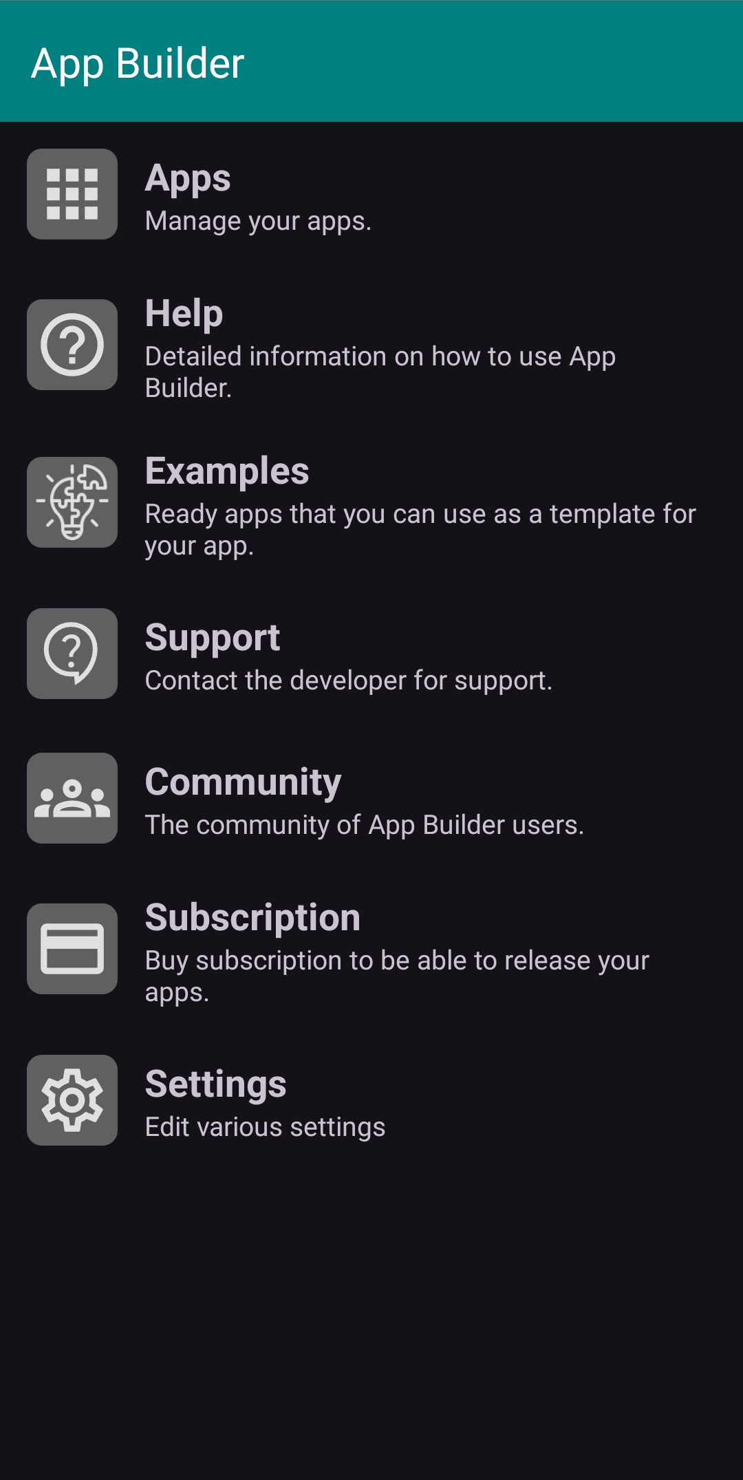 اسکرین شات 1 برنامه App Builder