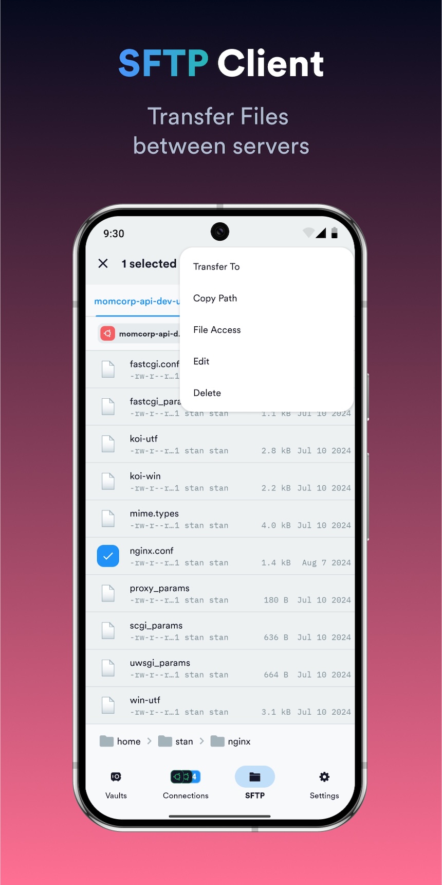 اسکرین شات 5 برنامه Termius - Modern SSH Client