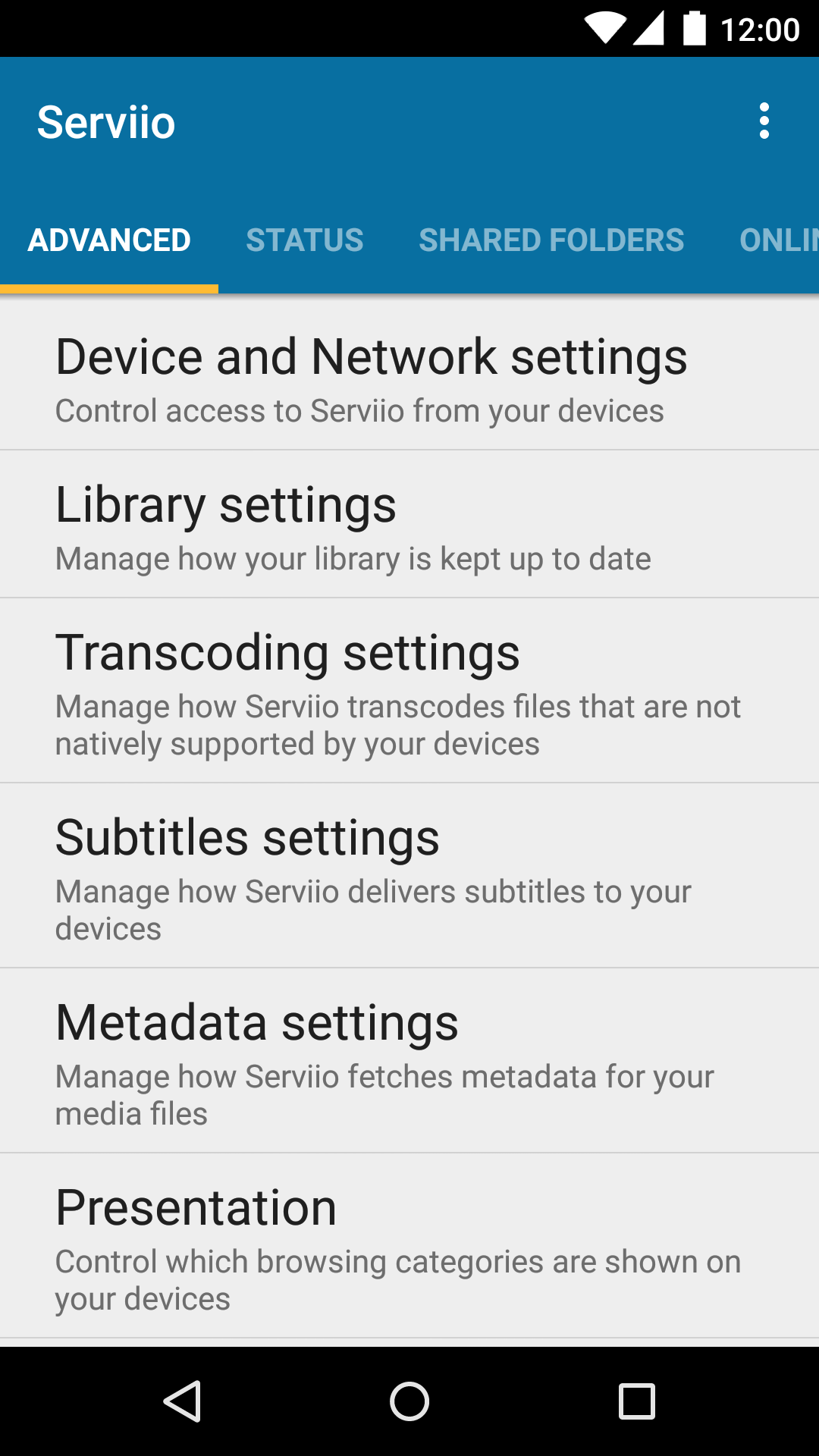 اسکرین شات 4 برنامه ServiiDroid
