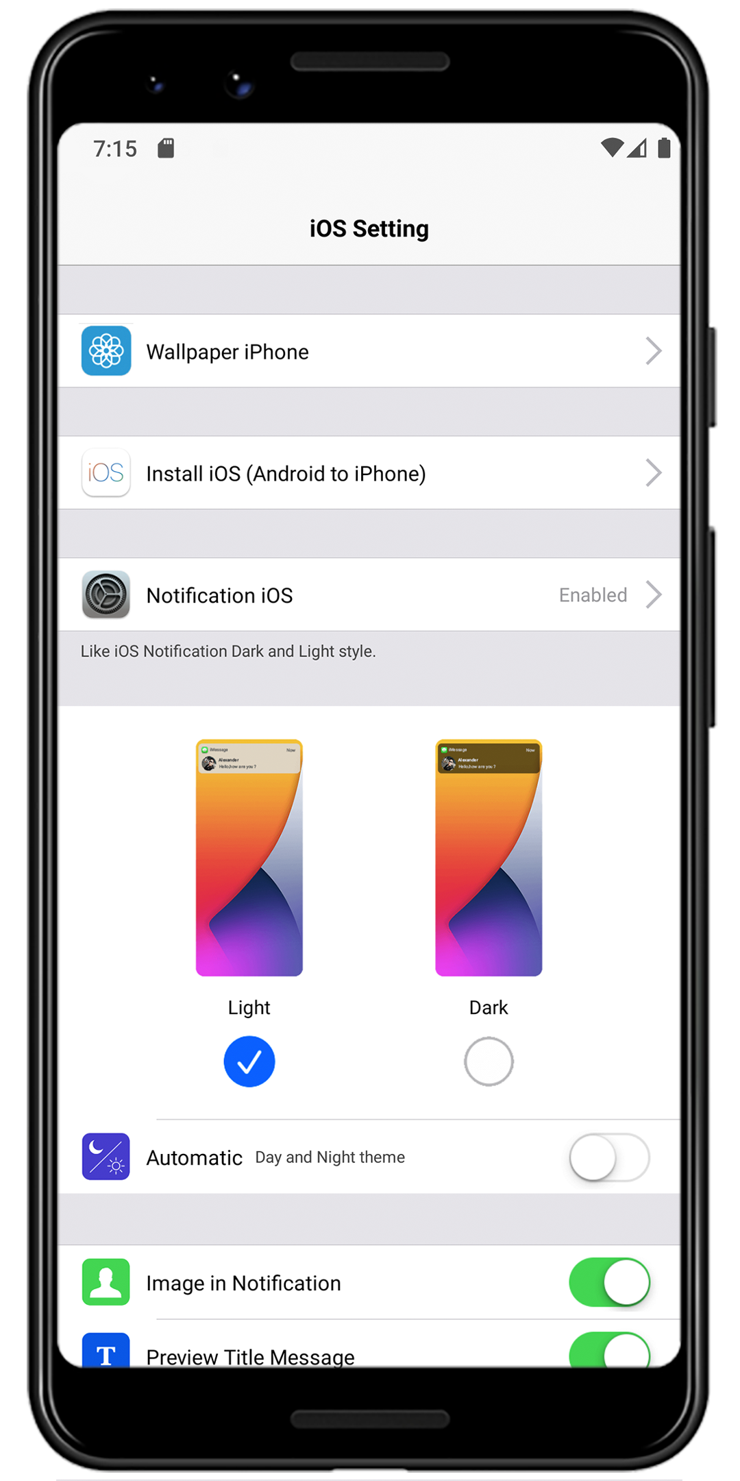 اسکرین شات 3 برنامه Notification iOS