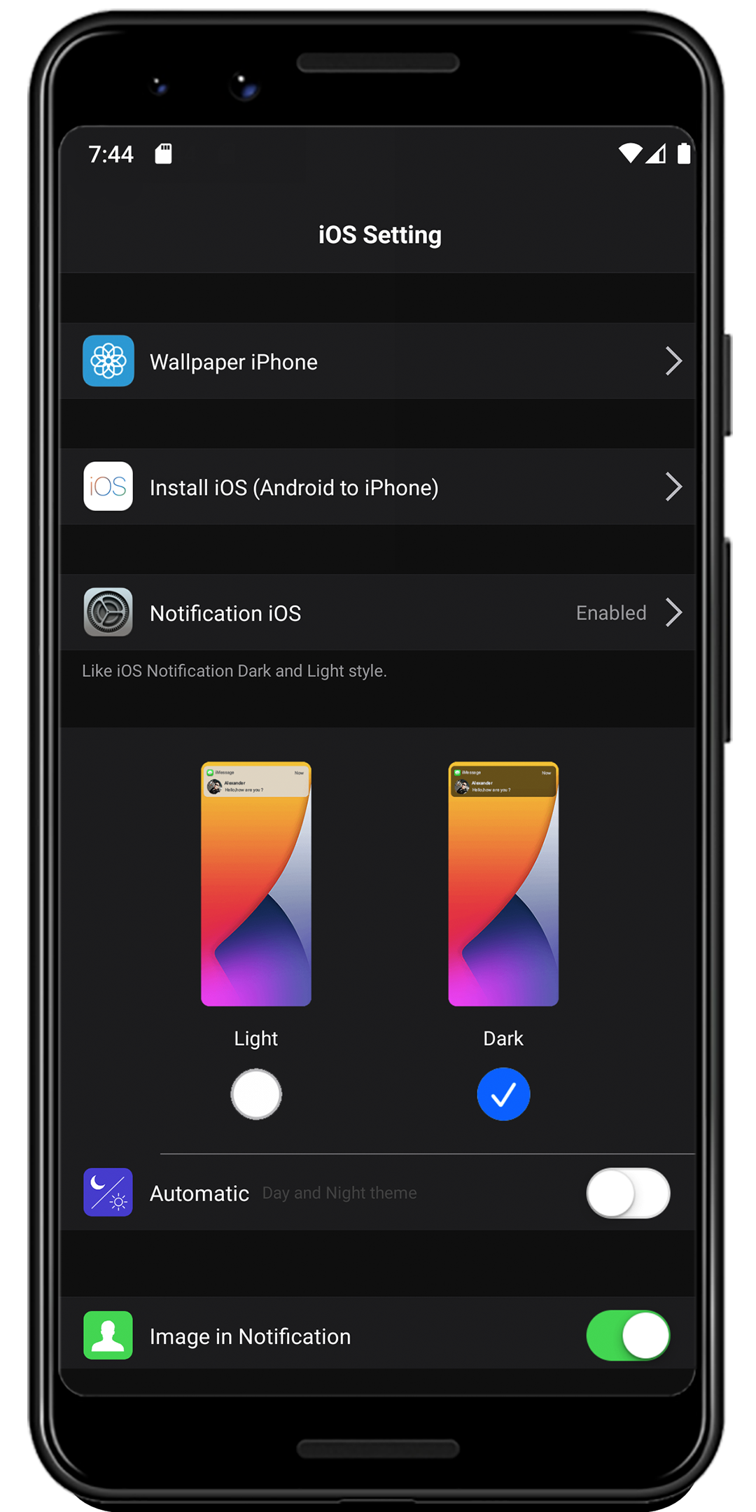 اسکرین شات 4 برنامه Notification iOS
