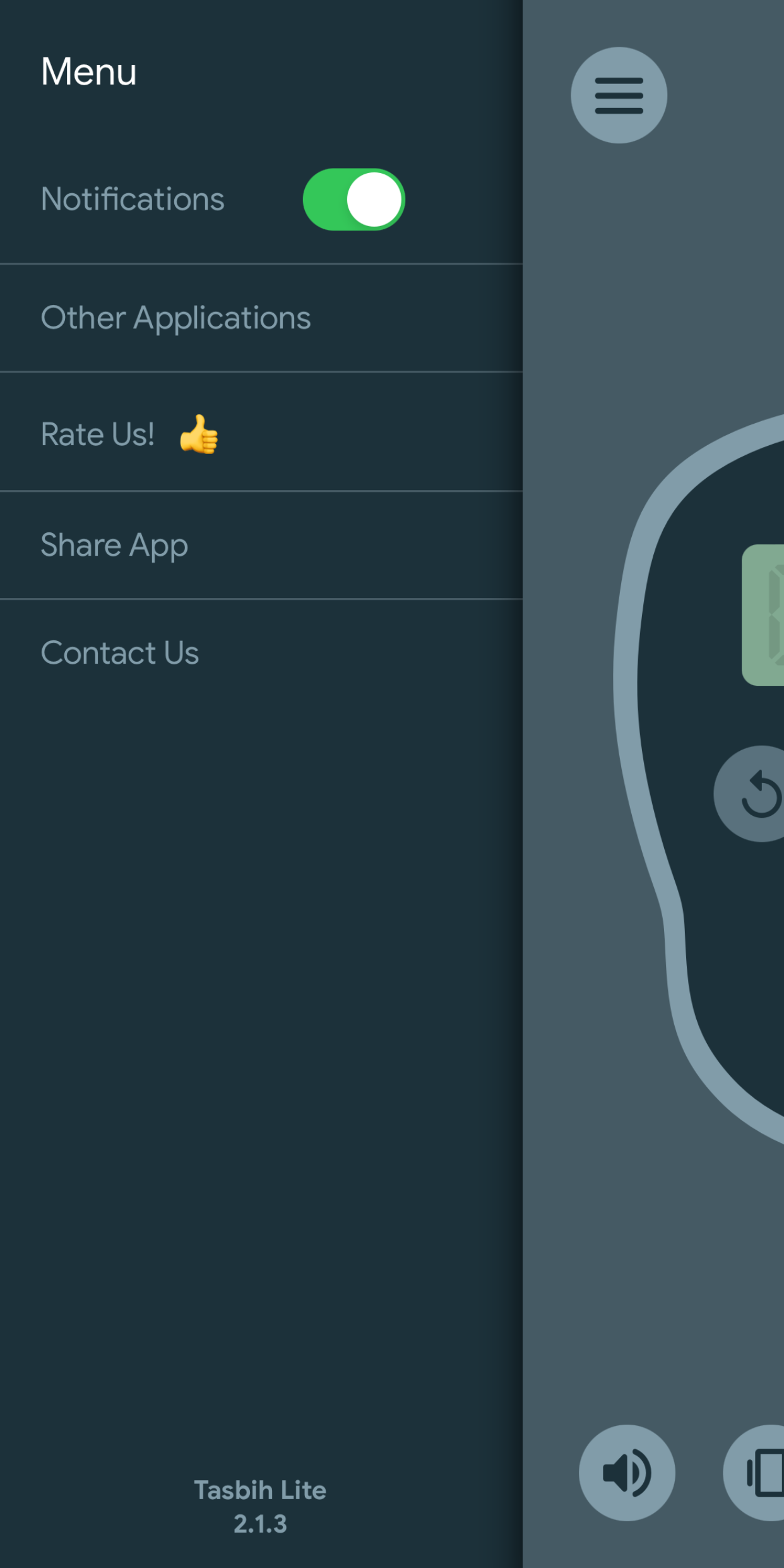 اسکرین شات 8 برنامه Tasbih Counter Lite: Dhikr App