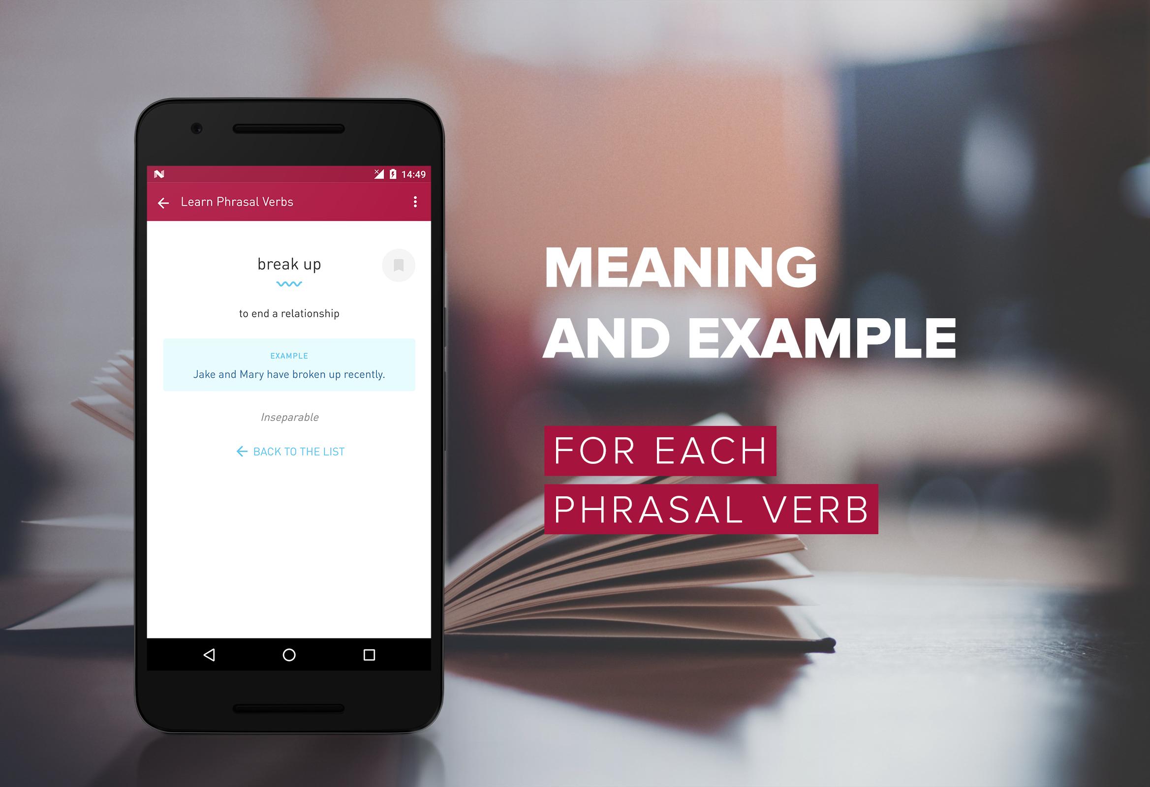 اسکرین شات 6 برنامه English Phrasal Verbs