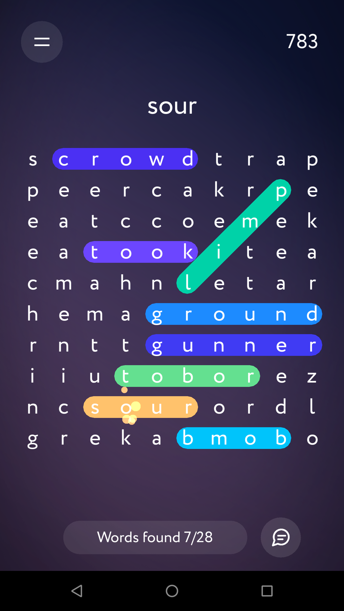 اسکرین شات 5 بازی Word search game