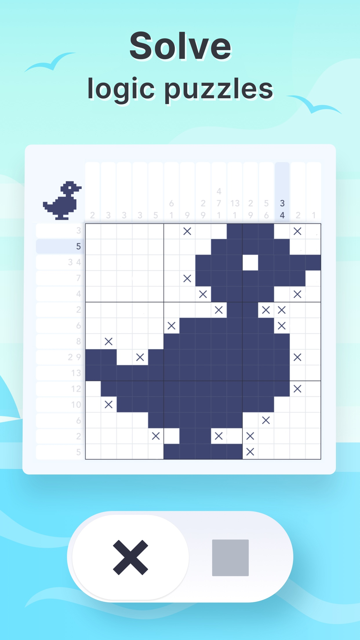 اسکرین شات 2 بازی Griddlers－Crossmath Puzzles