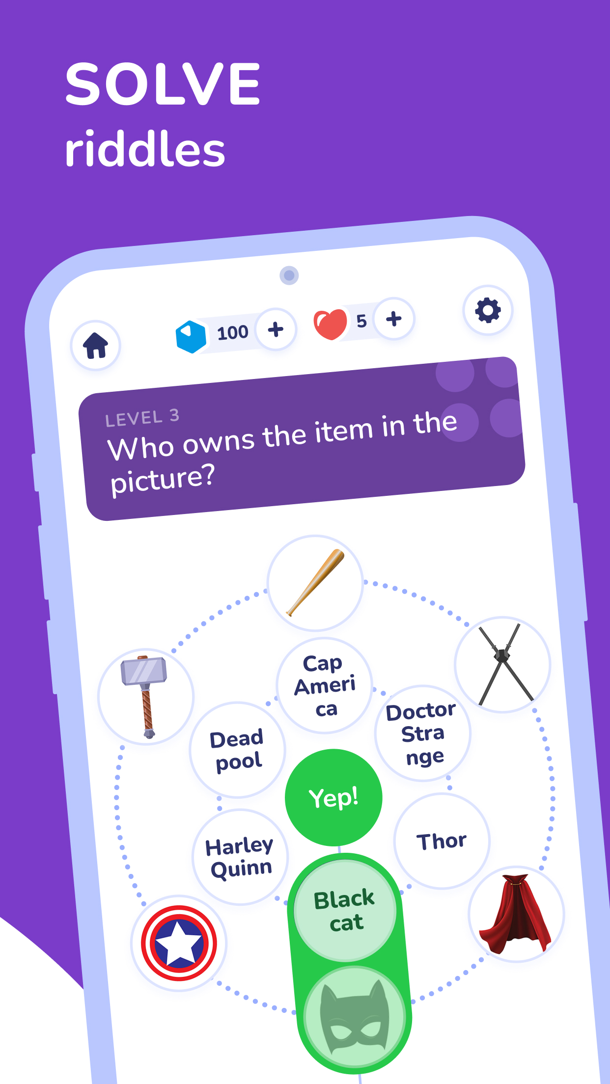 اسکرین شات 3 بازی Trivia Spin-Guess Brain Quiz