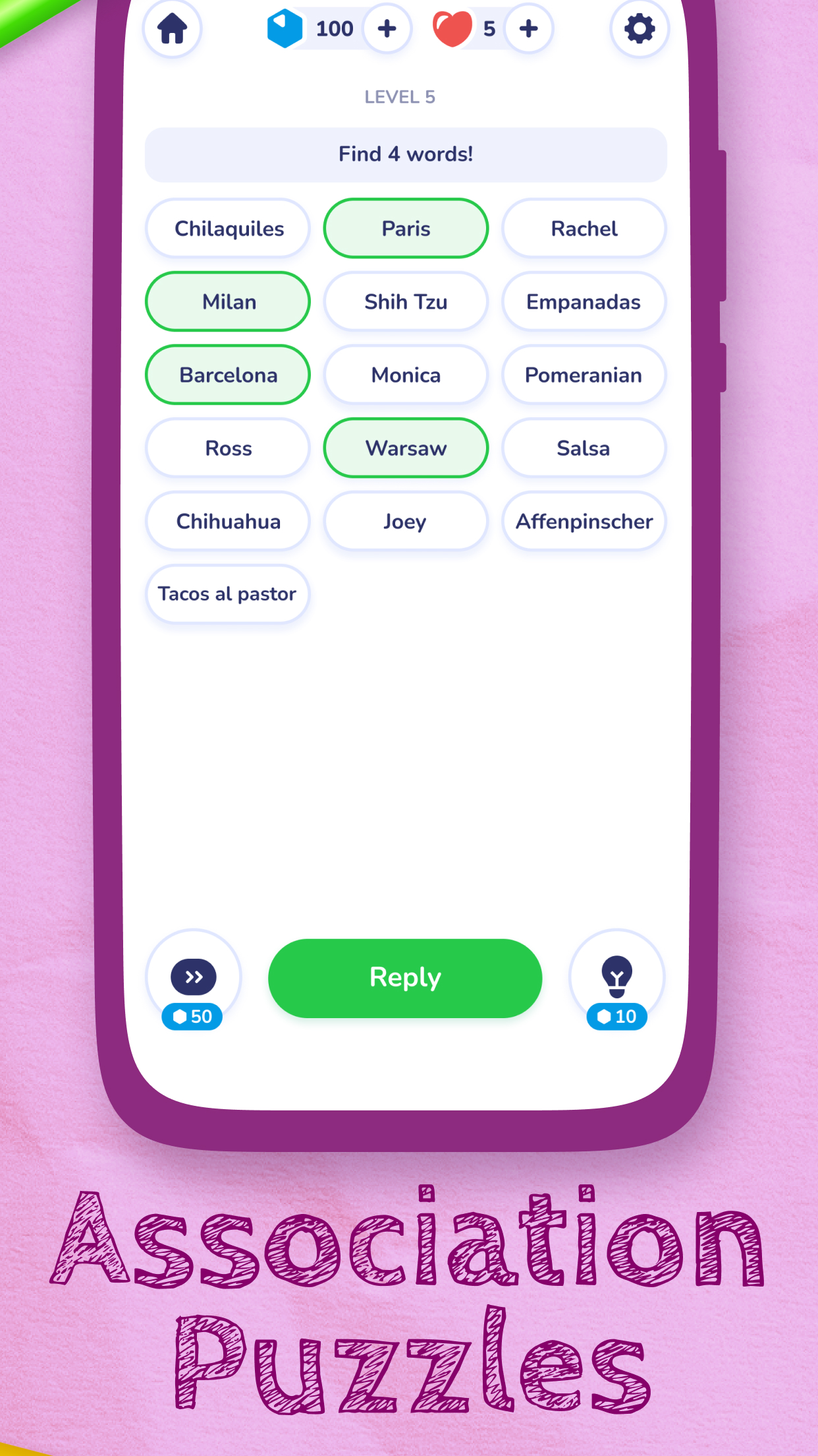 اسکرین شات 2 بازی Word Connect－Logic Association