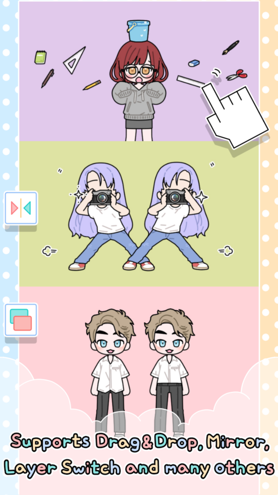 اسکرین شات 3 بازی Pastel Friends : Dress Up Game