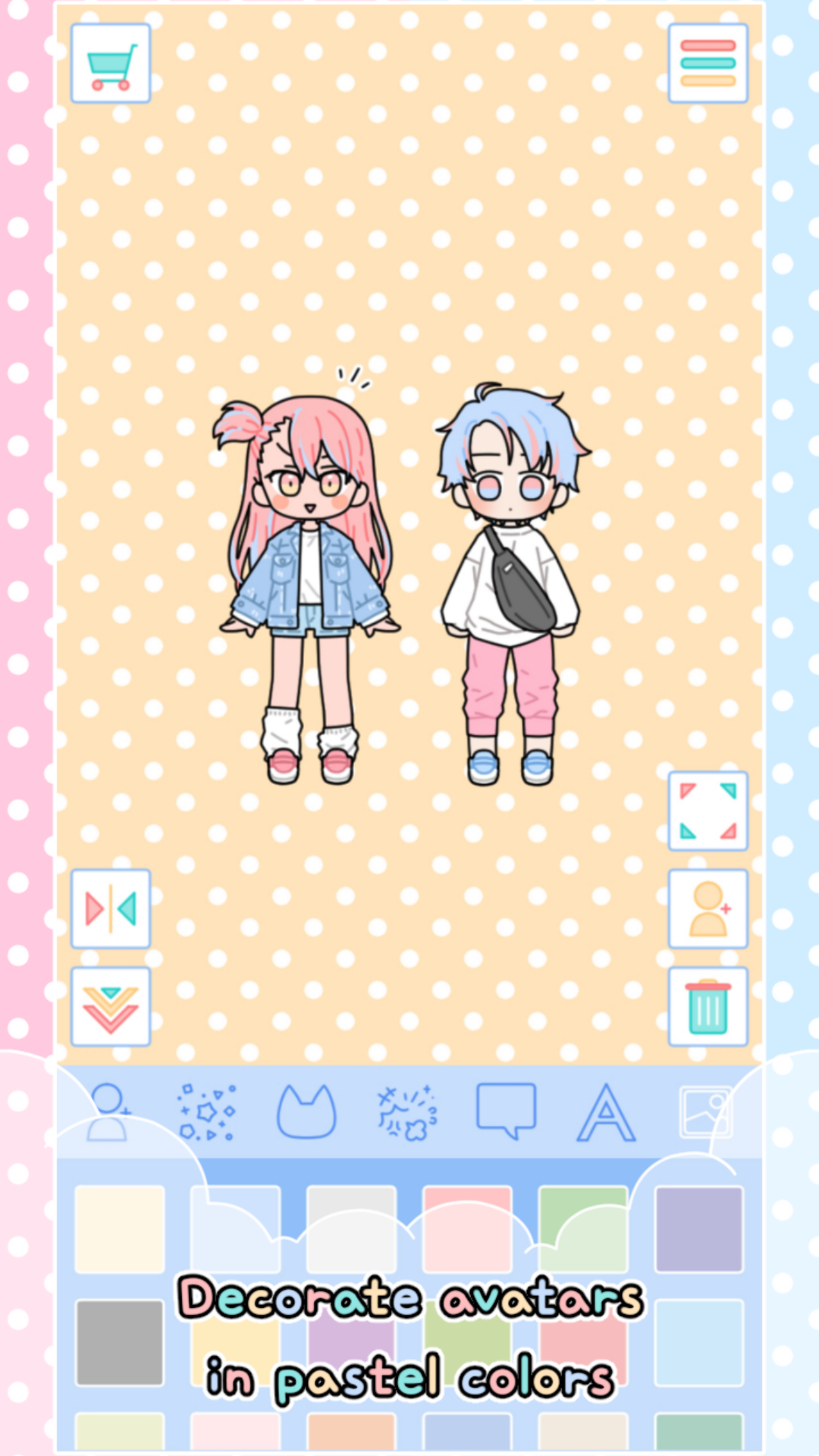 اسکرین شات 2 بازی Pastel Friends : Dress Up Game