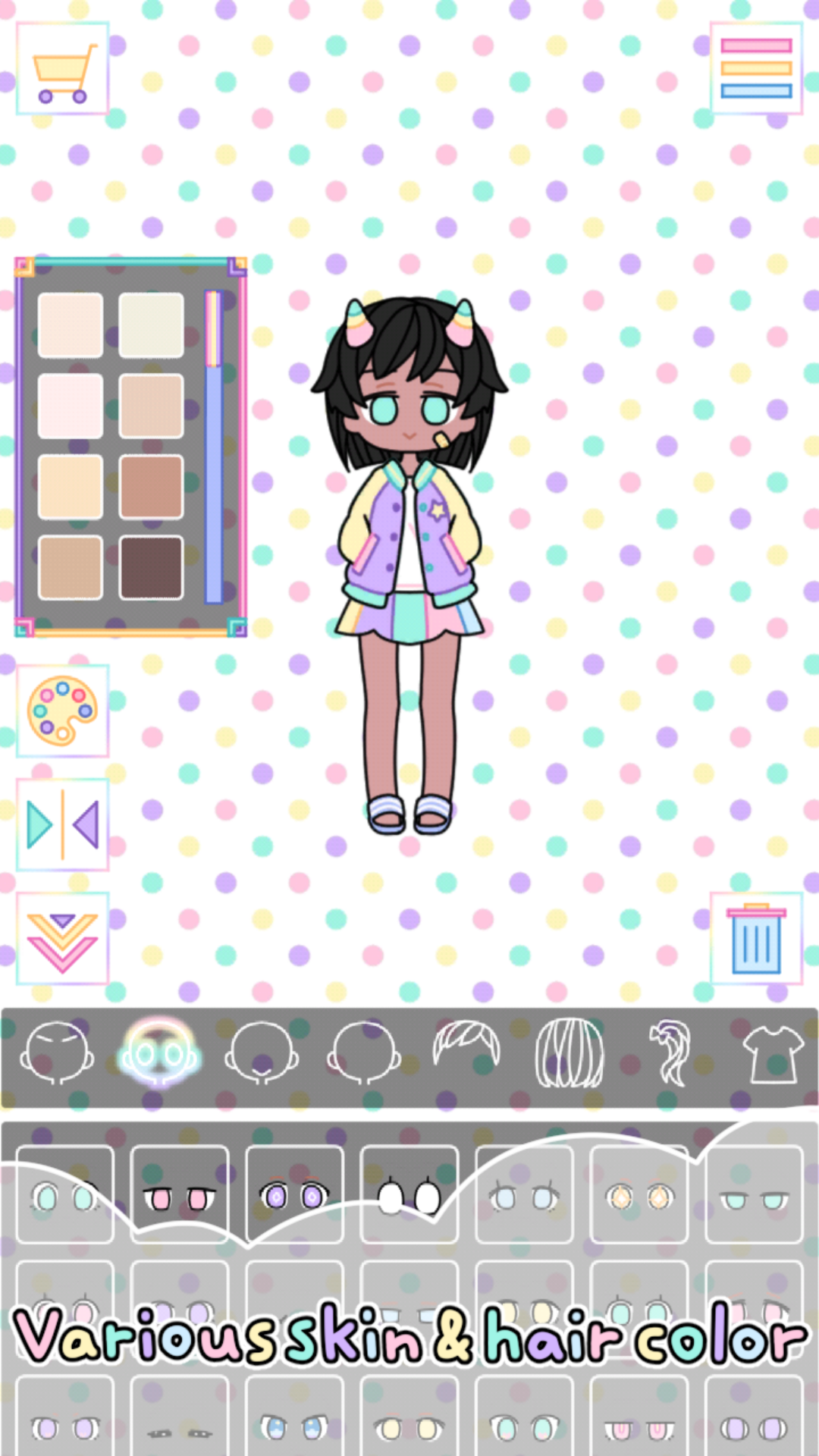 اسکرین شات 7 بازی Pastel Girl : Dress Up Game