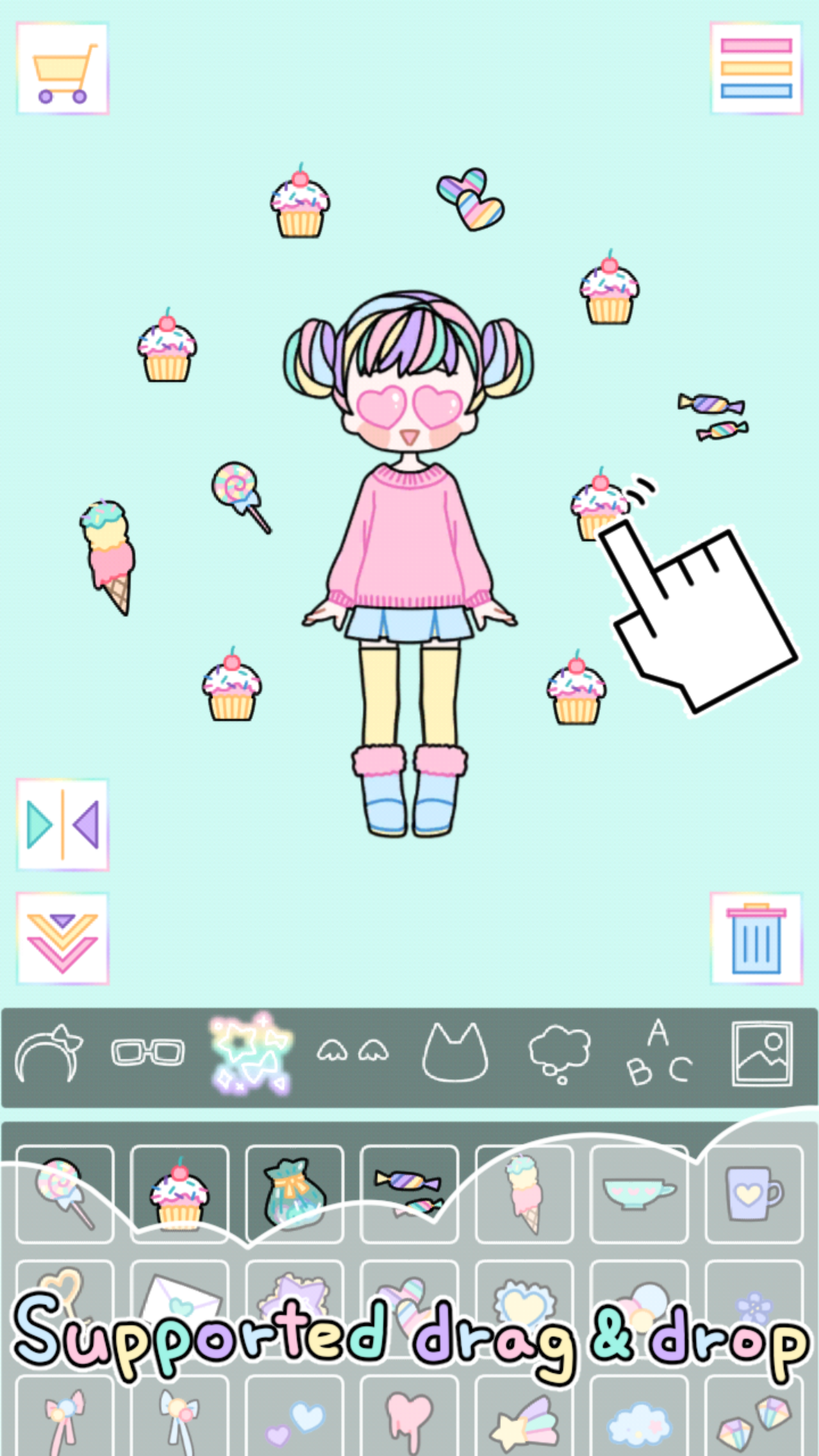 اسکرین شات 3 بازی Pastel Girl : Dress Up Game