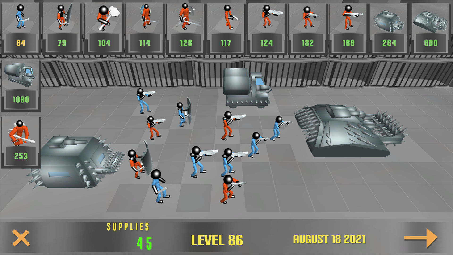 اسکرین شات 1 بازی Stickman Prison Battle Zombies