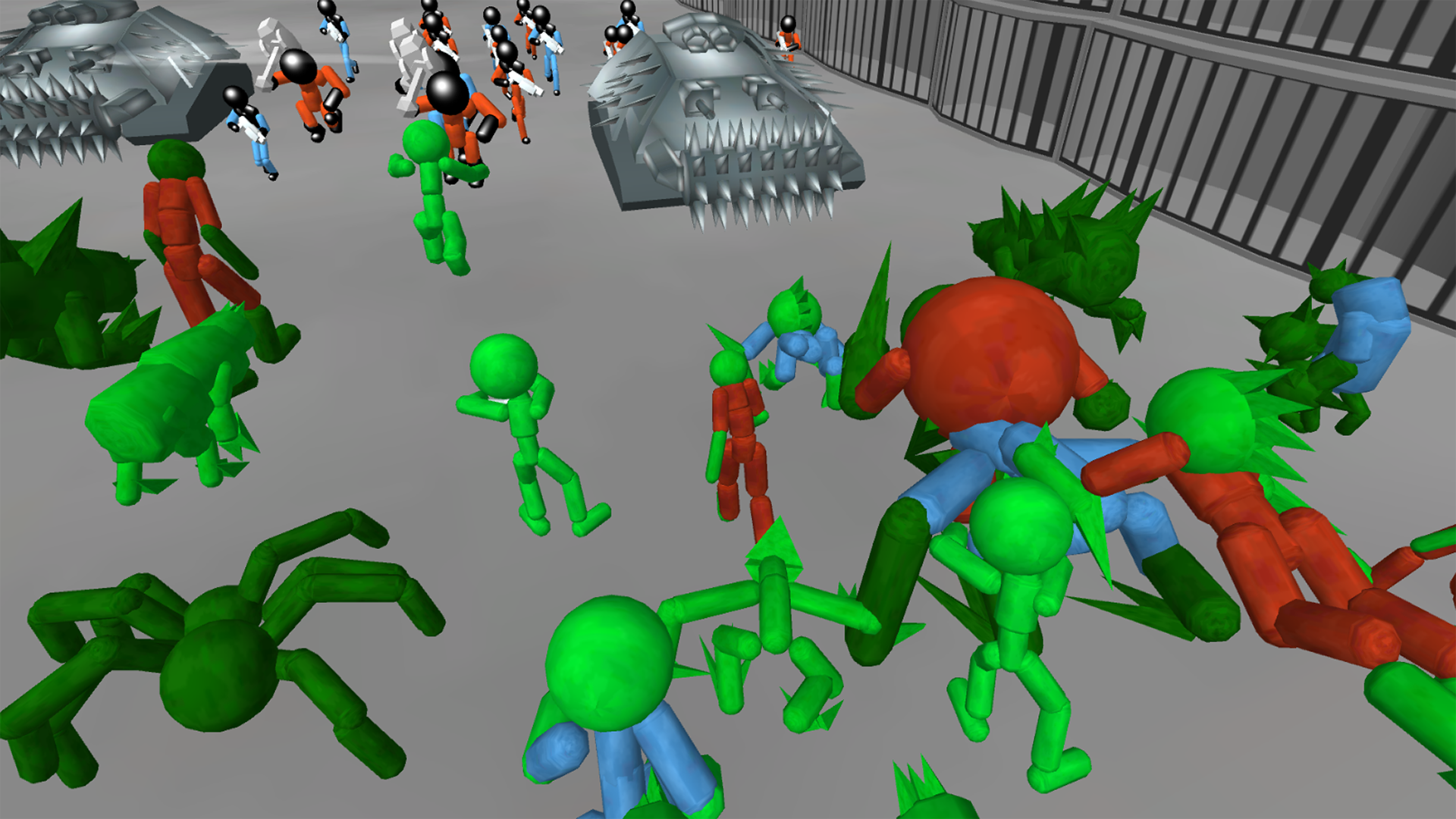 اسکرین شات 5 بازی Stickman Prison Battle Zombies
