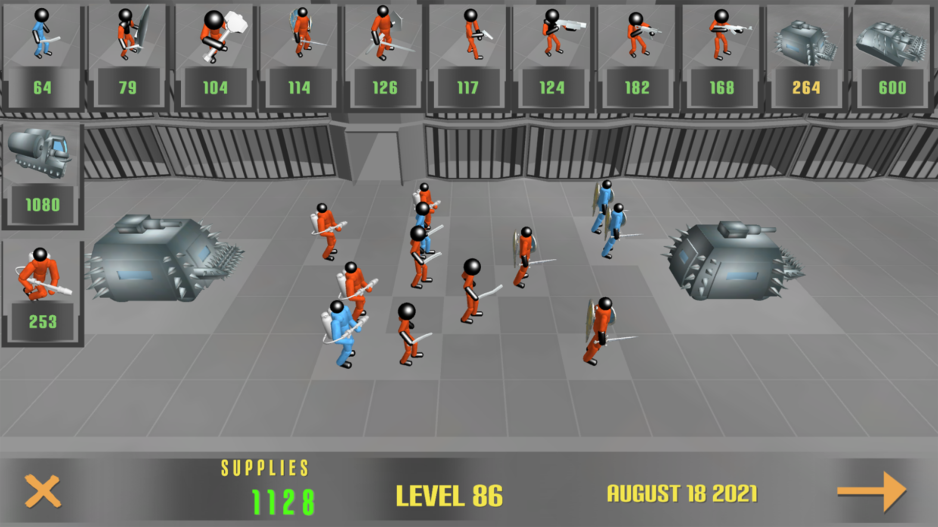 اسکرین شات 4 بازی Stickman Prison Battle Zombies