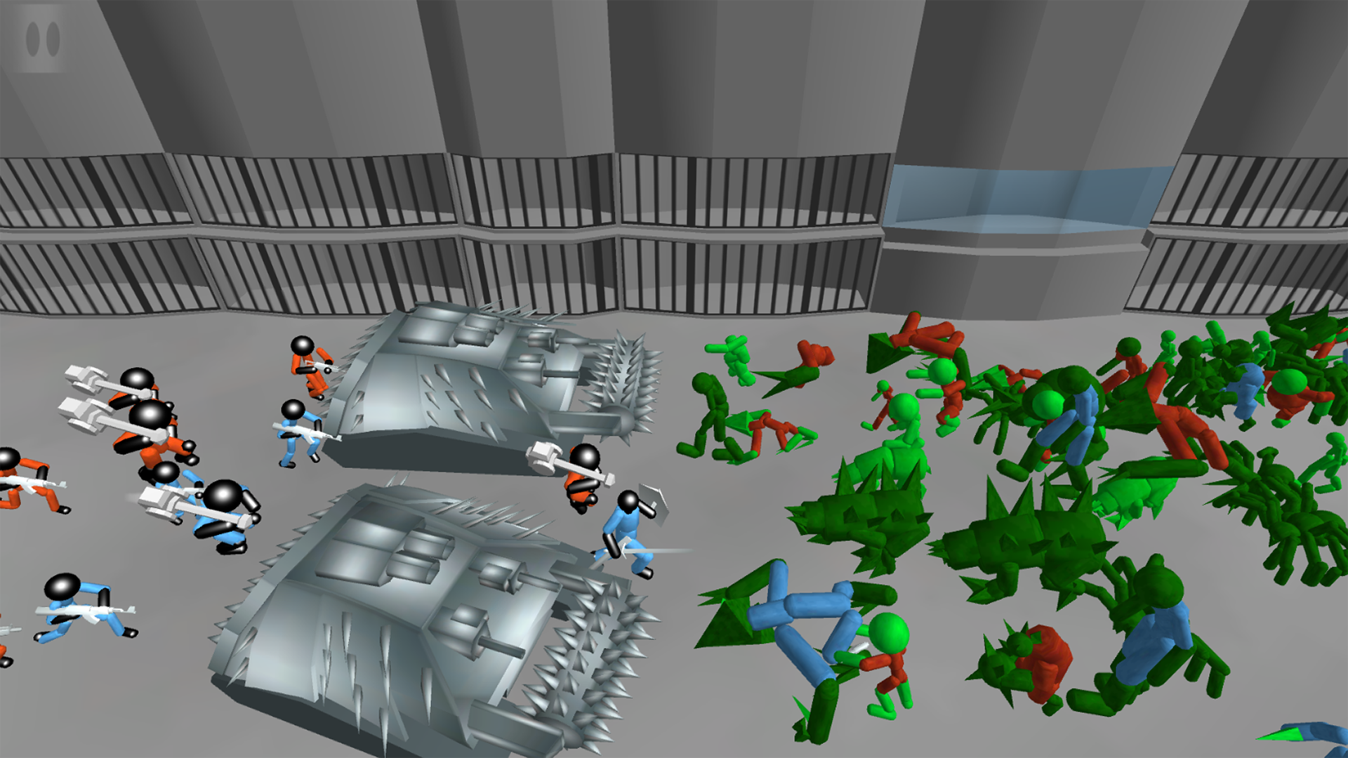 اسکرین شات 3 بازی Stickman Prison Battle Zombies