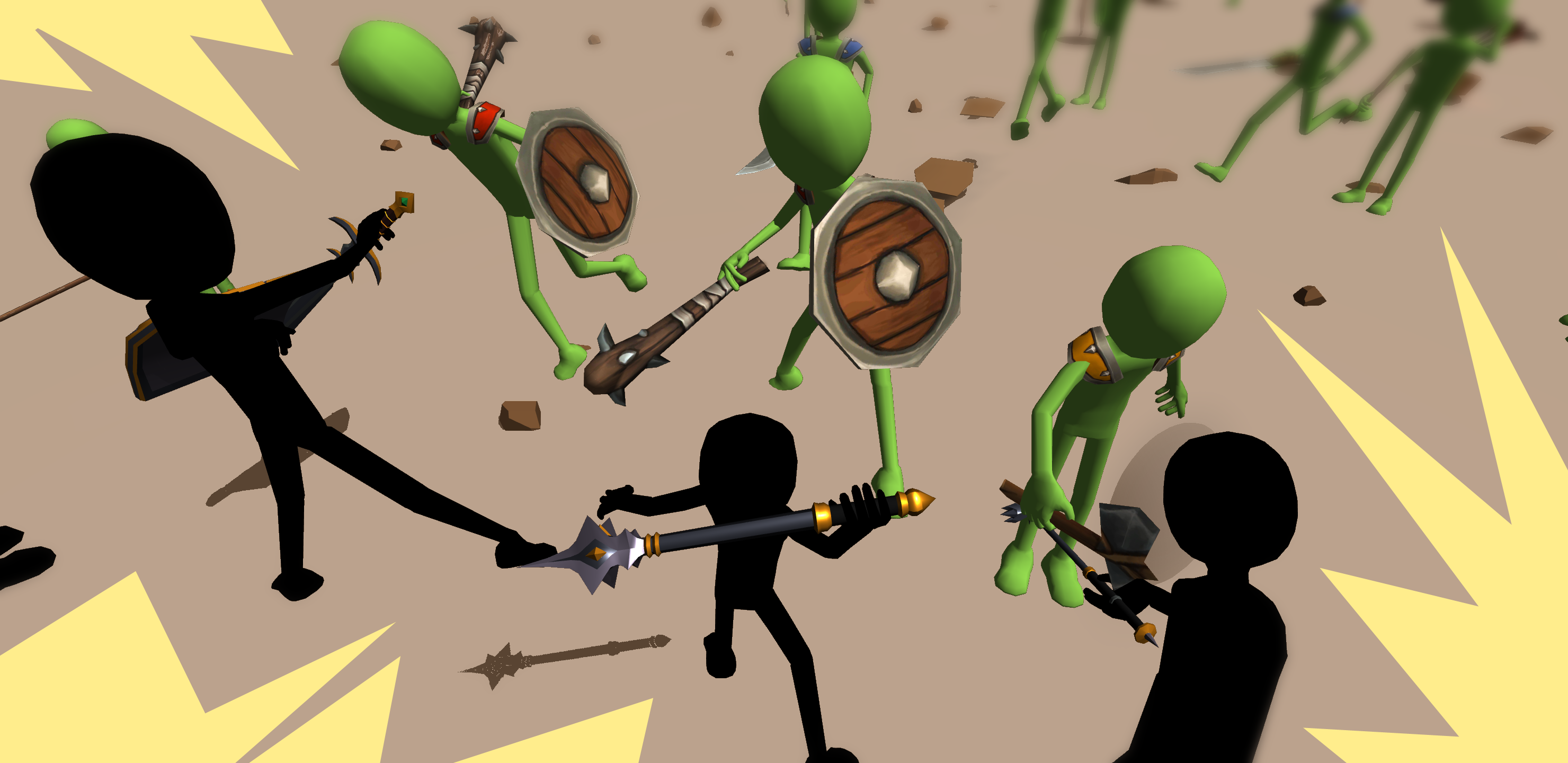 اسکرین شات 3 بازی Stickman Fight Arena Shadow 3D