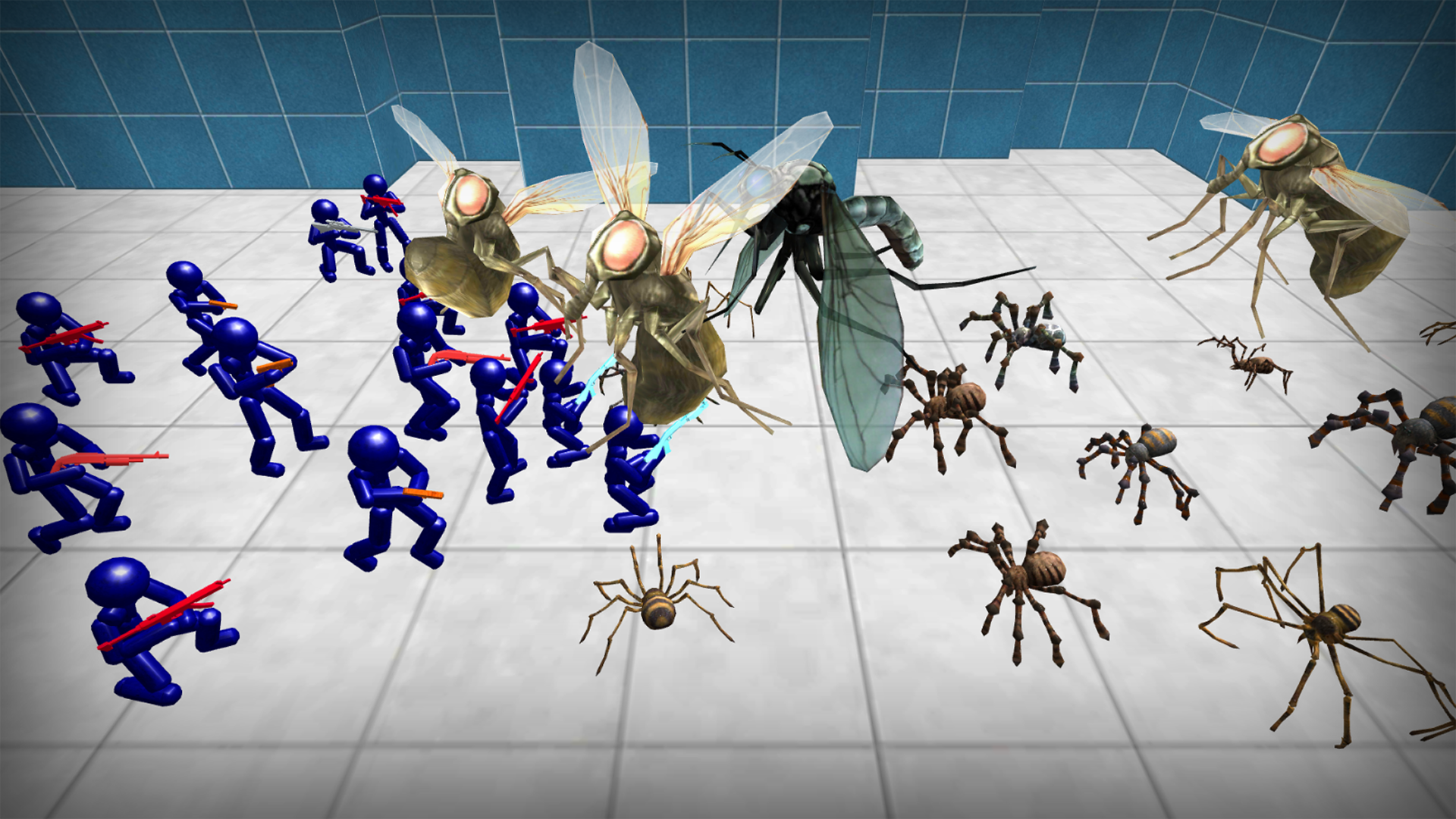 اسکرین شات 3 بازی Stickman Spiders Battle Simula