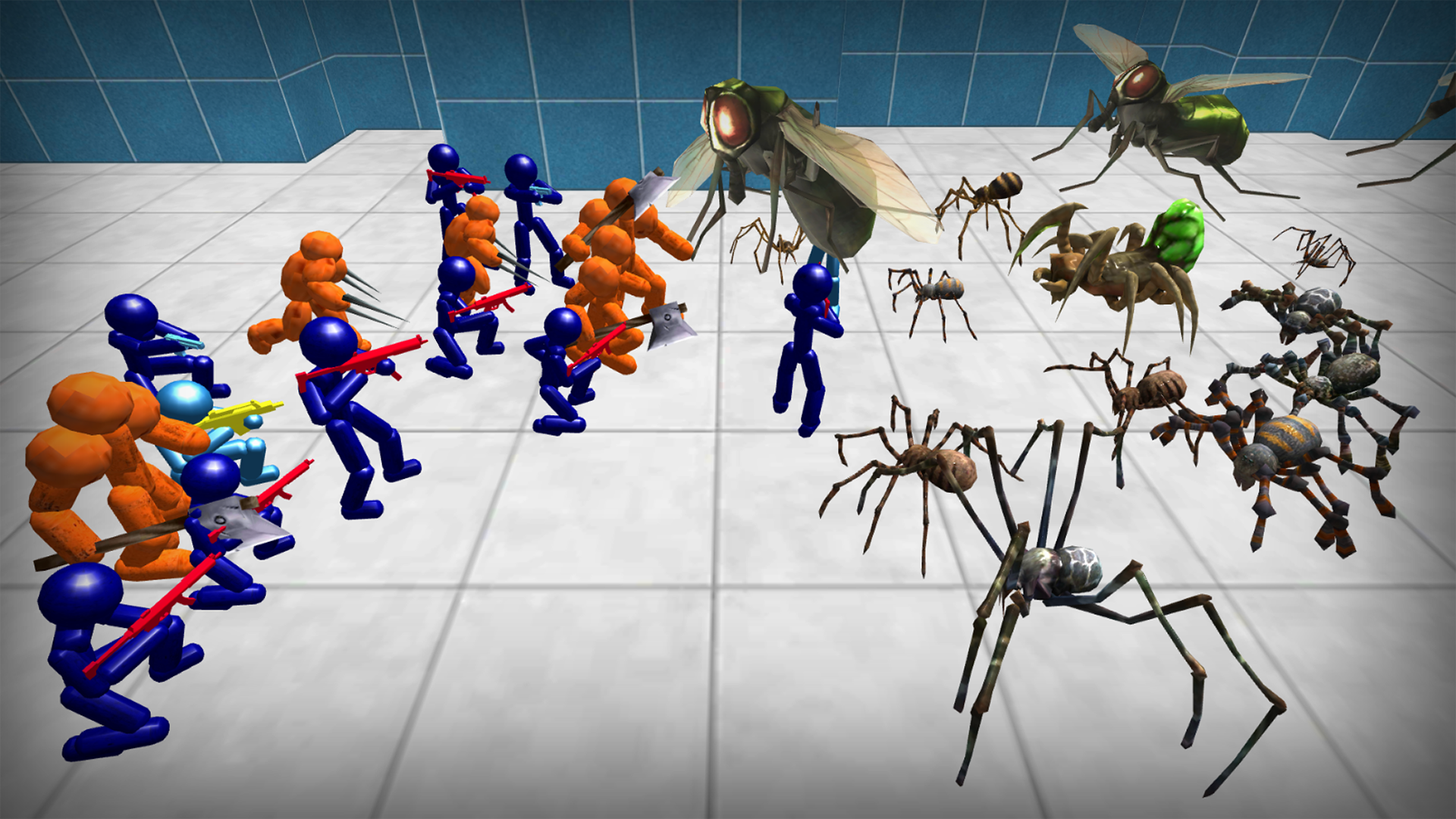 اسکرین شات 5 بازی Stickman Spiders Battle Simula