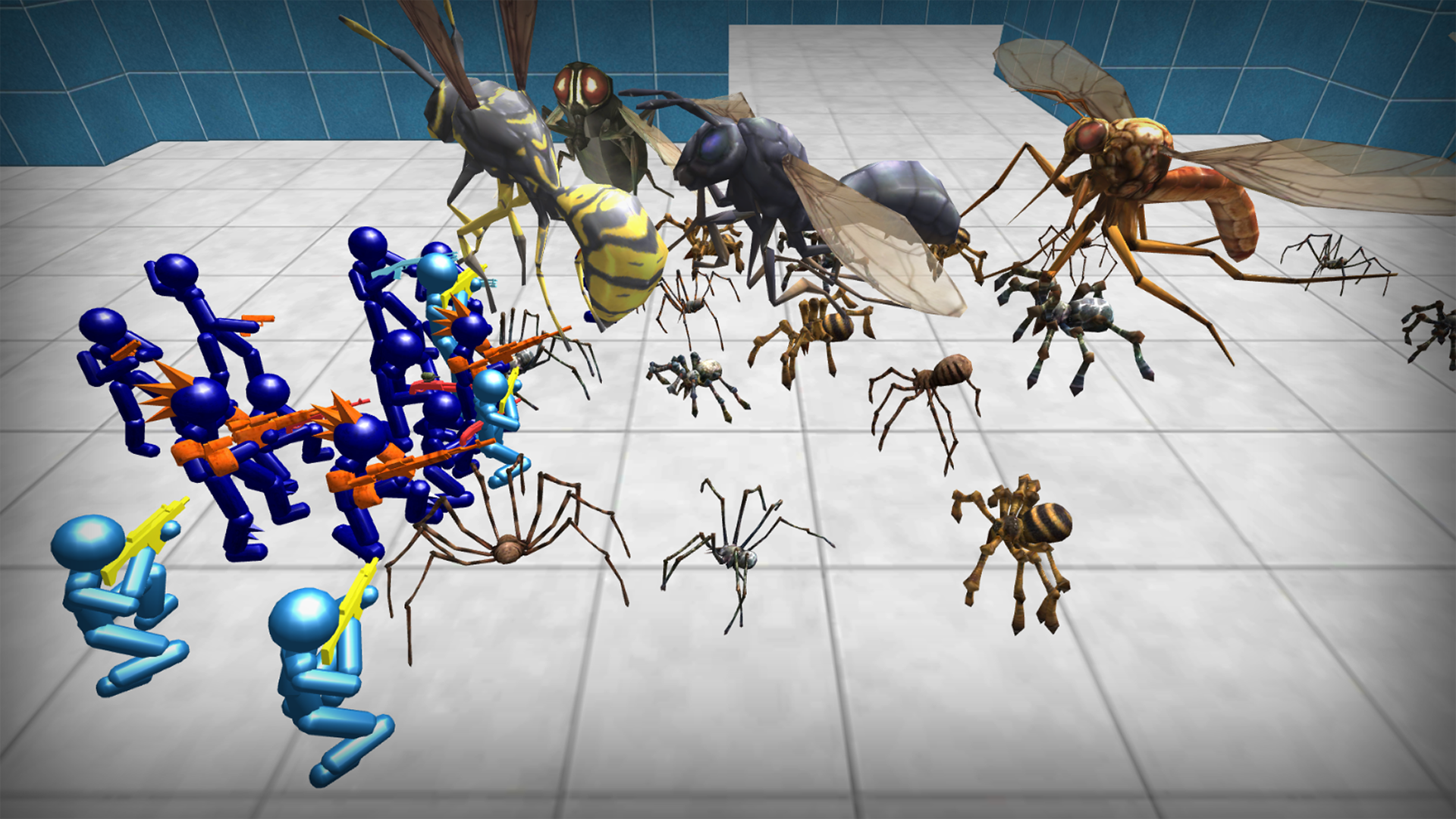 اسکرین شات 4 بازی Stickman Spiders Battle Simula