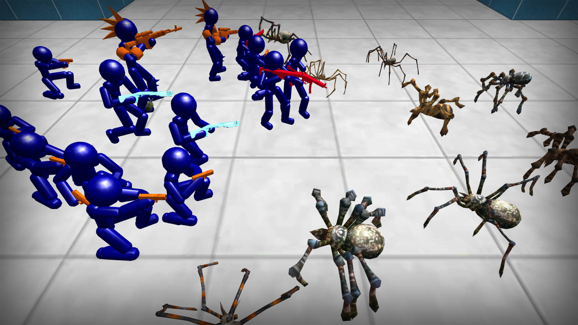 اسکرین شات 2 بازی Stickman Spiders Battle Simula