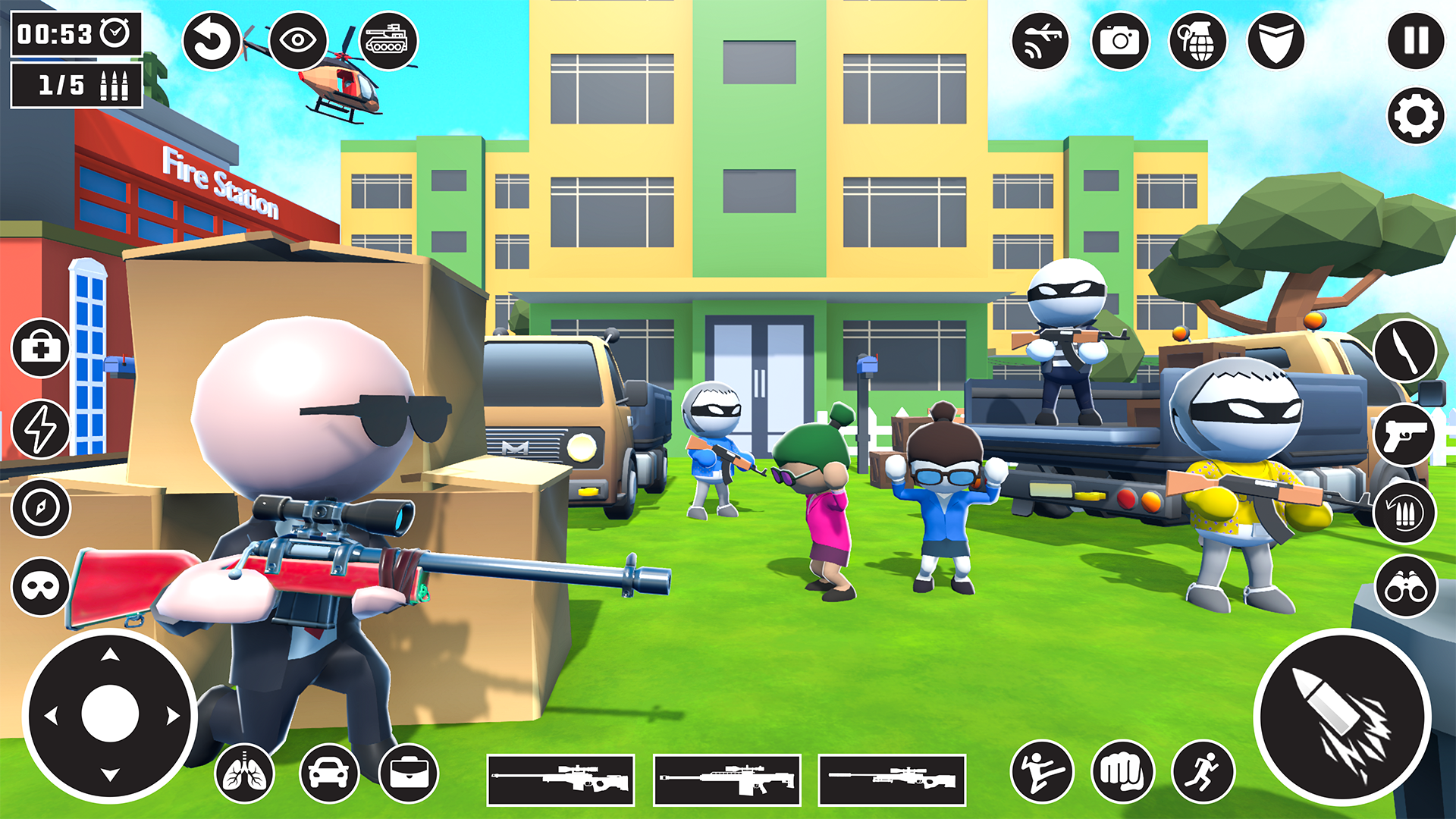اسکرین شات 3 بازی Stickman Sniper-Stickman Games
