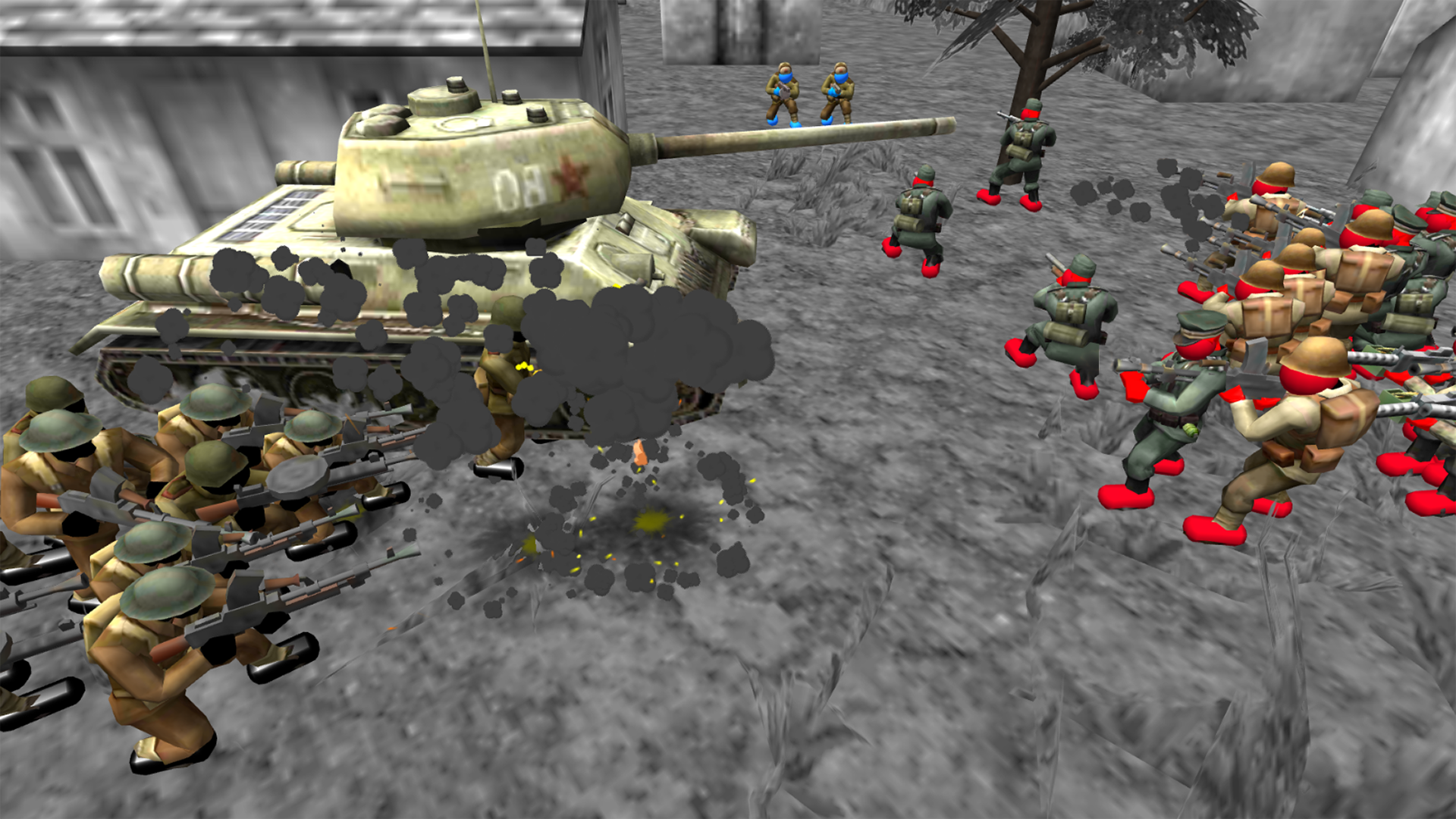 اسکرین شات 4 بازی Stickman WW2 Battle Simulator
