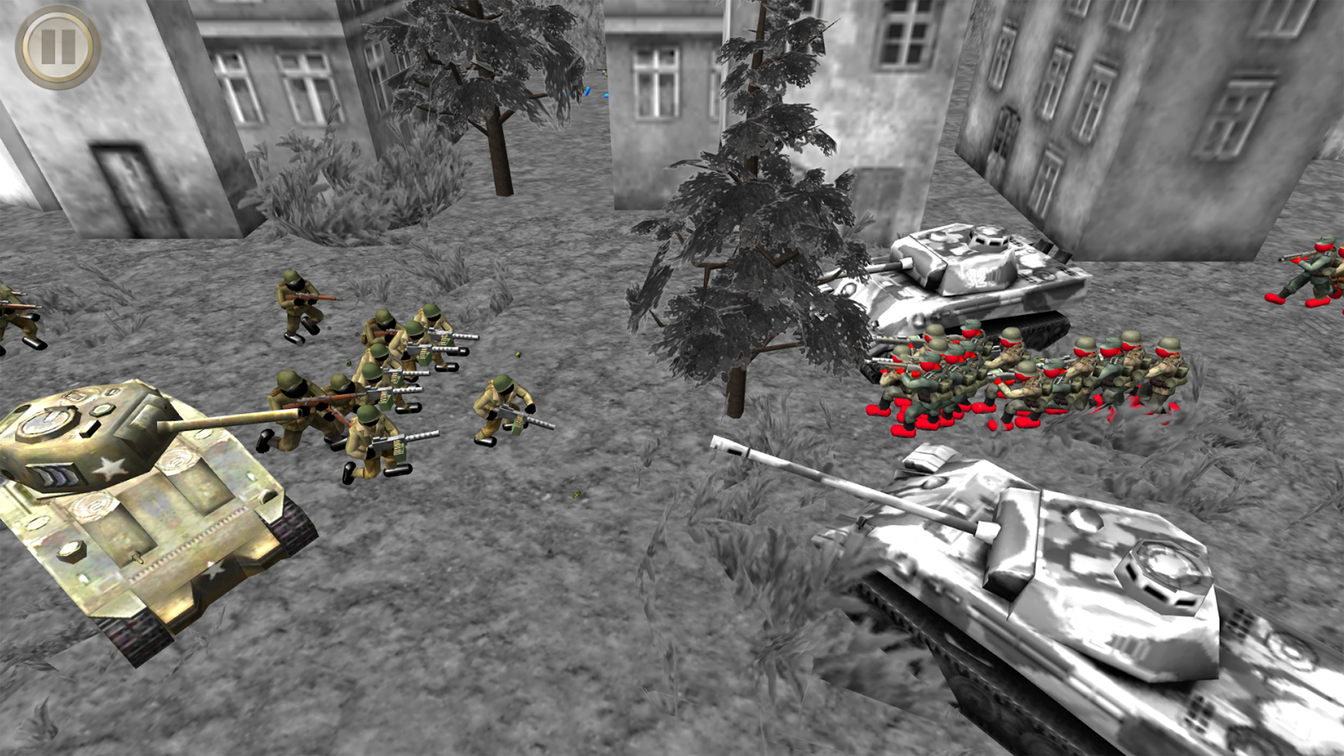 اسکرین شات 2 بازی Stickman WW2 Battle Simulator