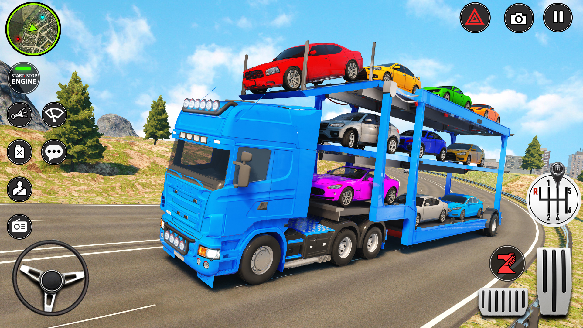 اسکرین شات برنامه Offroad Car Transporter Truck 4