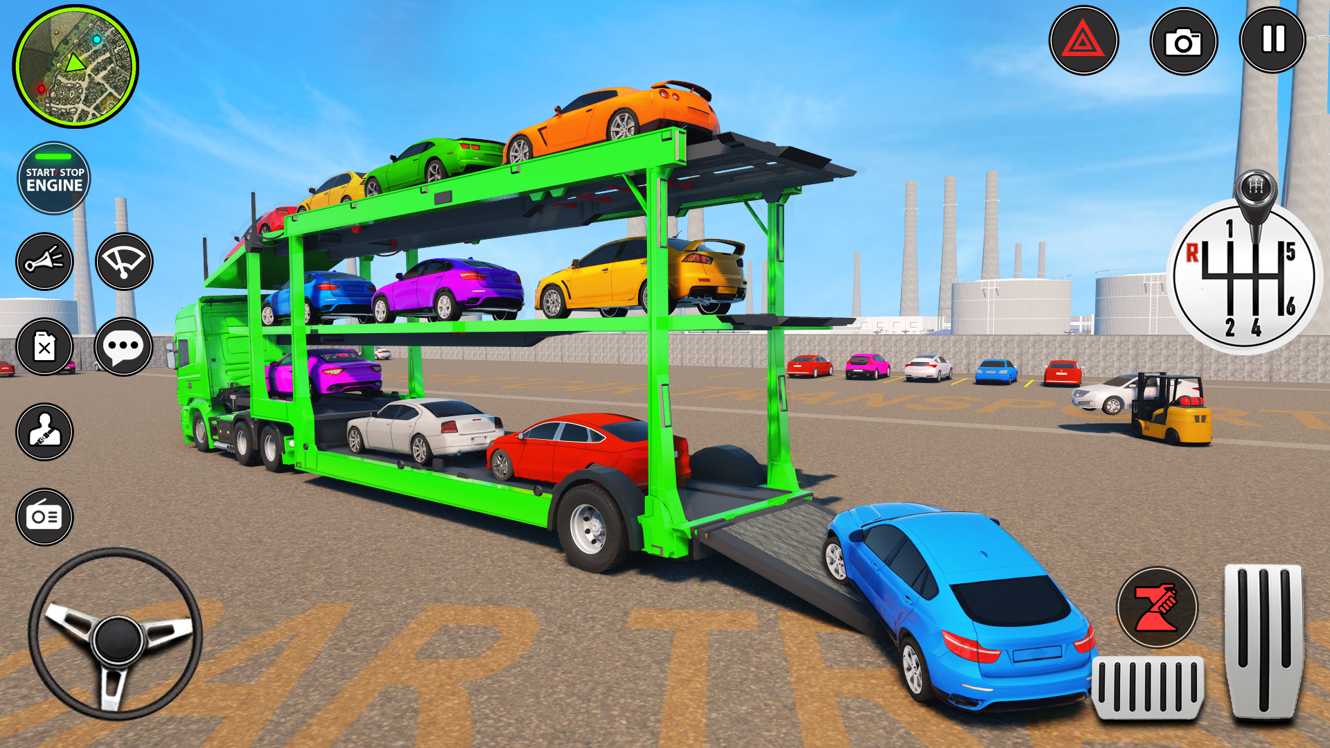 اسکرین شات برنامه Offroad Car Transporter Truck 8