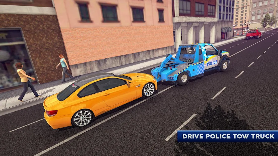 اسکرین شات 1 برنامه Police Tow Truck Driving Car
