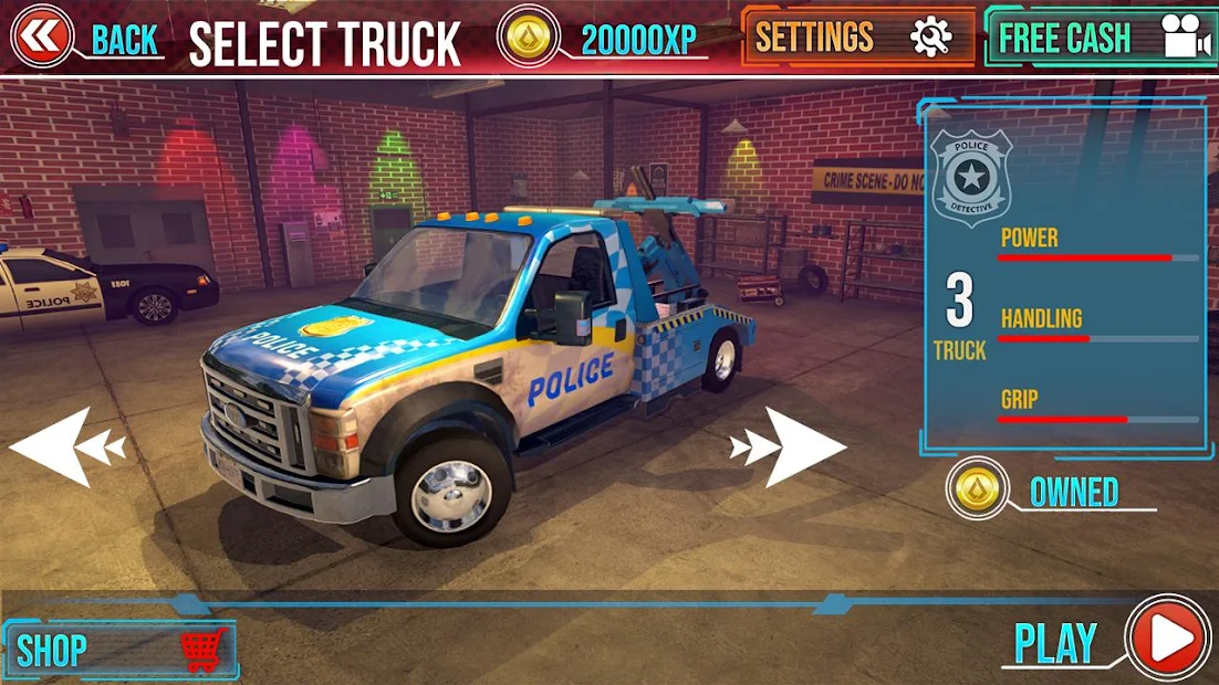 اسکرین شات 5 برنامه Police Tow Truck Driving Car