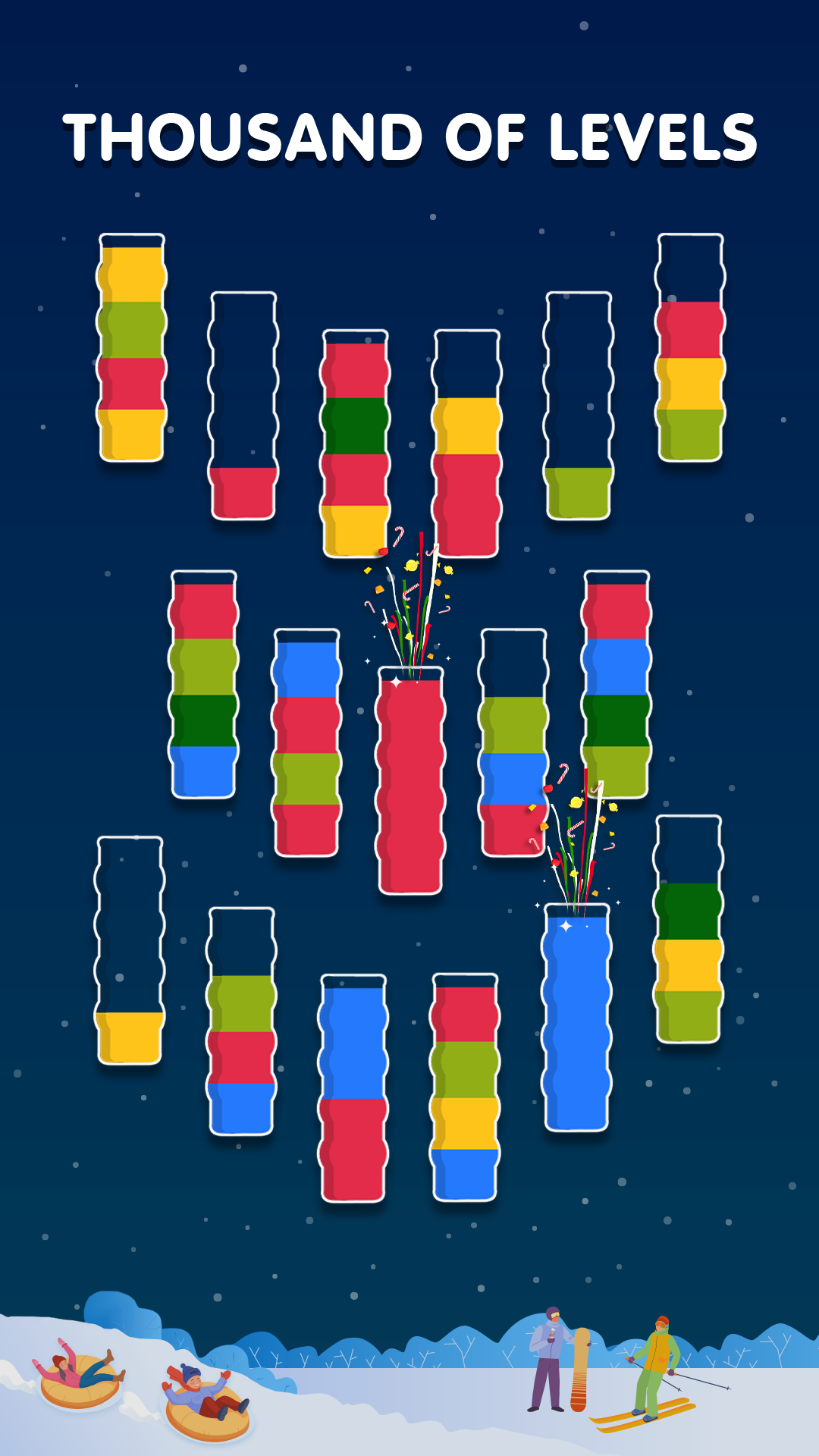 اسکرین شات 3 بازی Water Sorting: Color Games