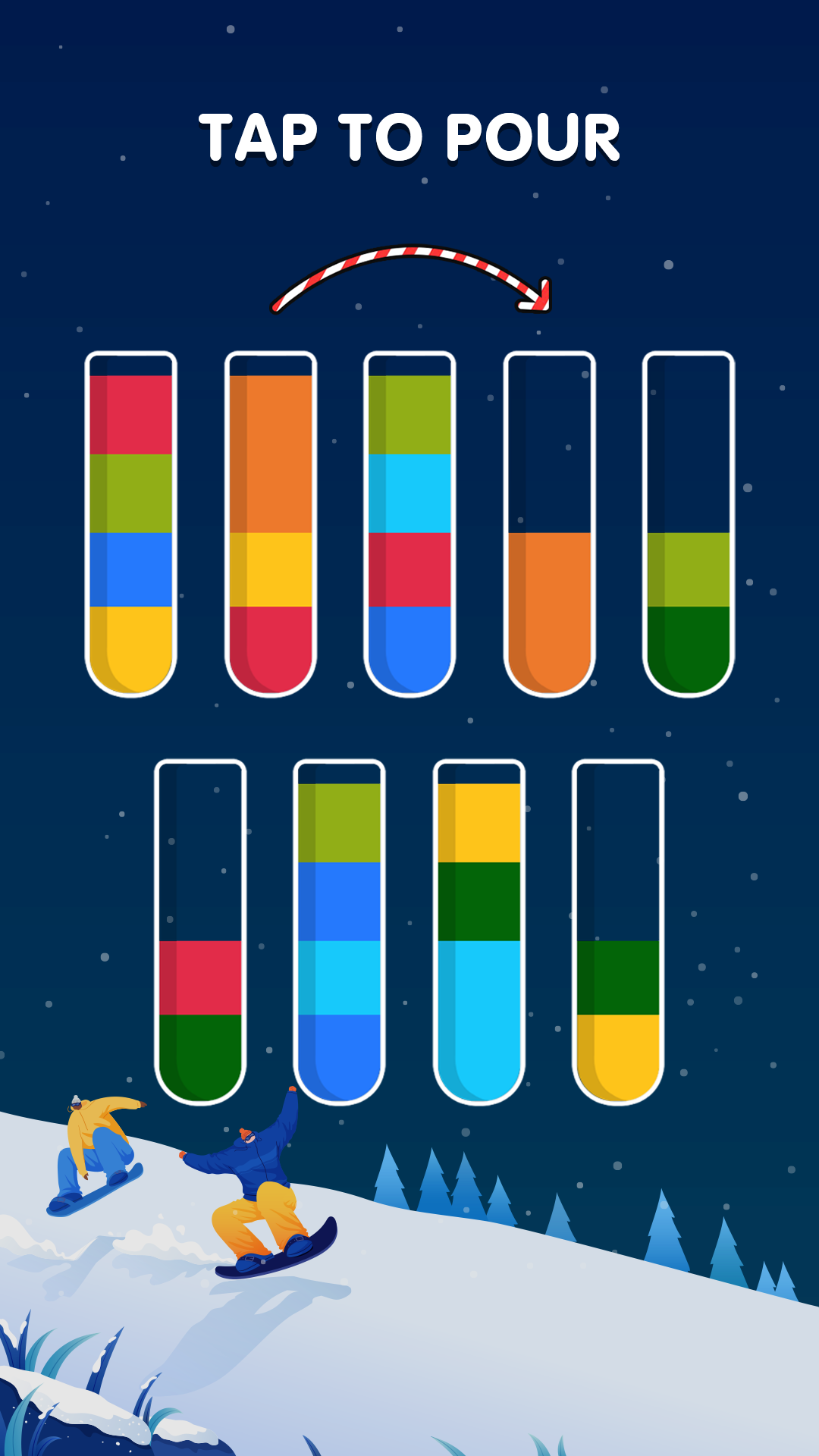 اسکرین شات 1 بازی Water Sorting: Color Games
