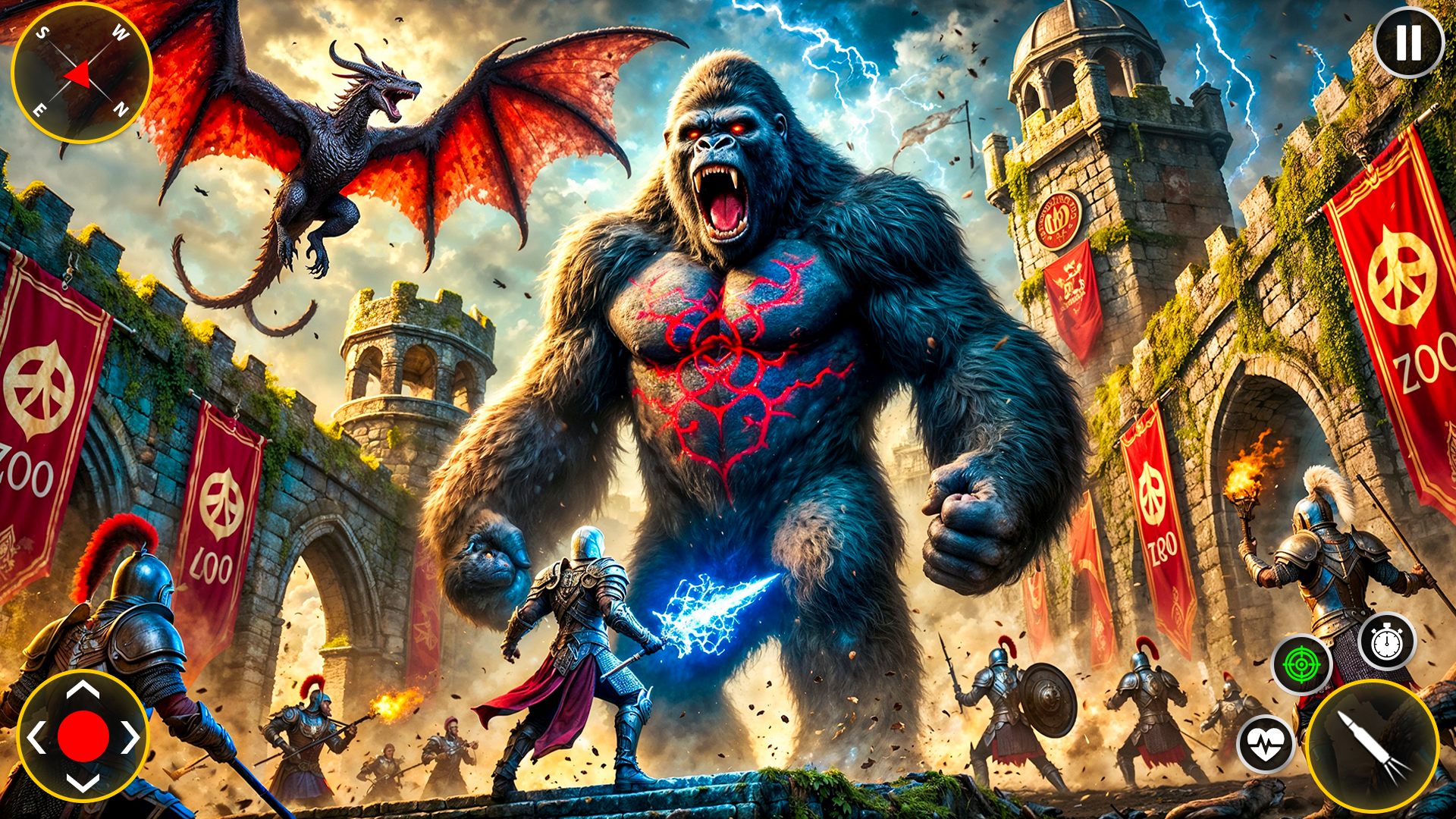 اسکرین شات 1 برنامه King Kong Gorilla City Attack