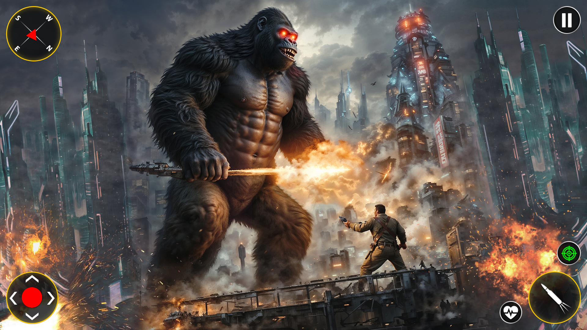 اسکرین شات 5 برنامه King Kong Gorilla City Attack
