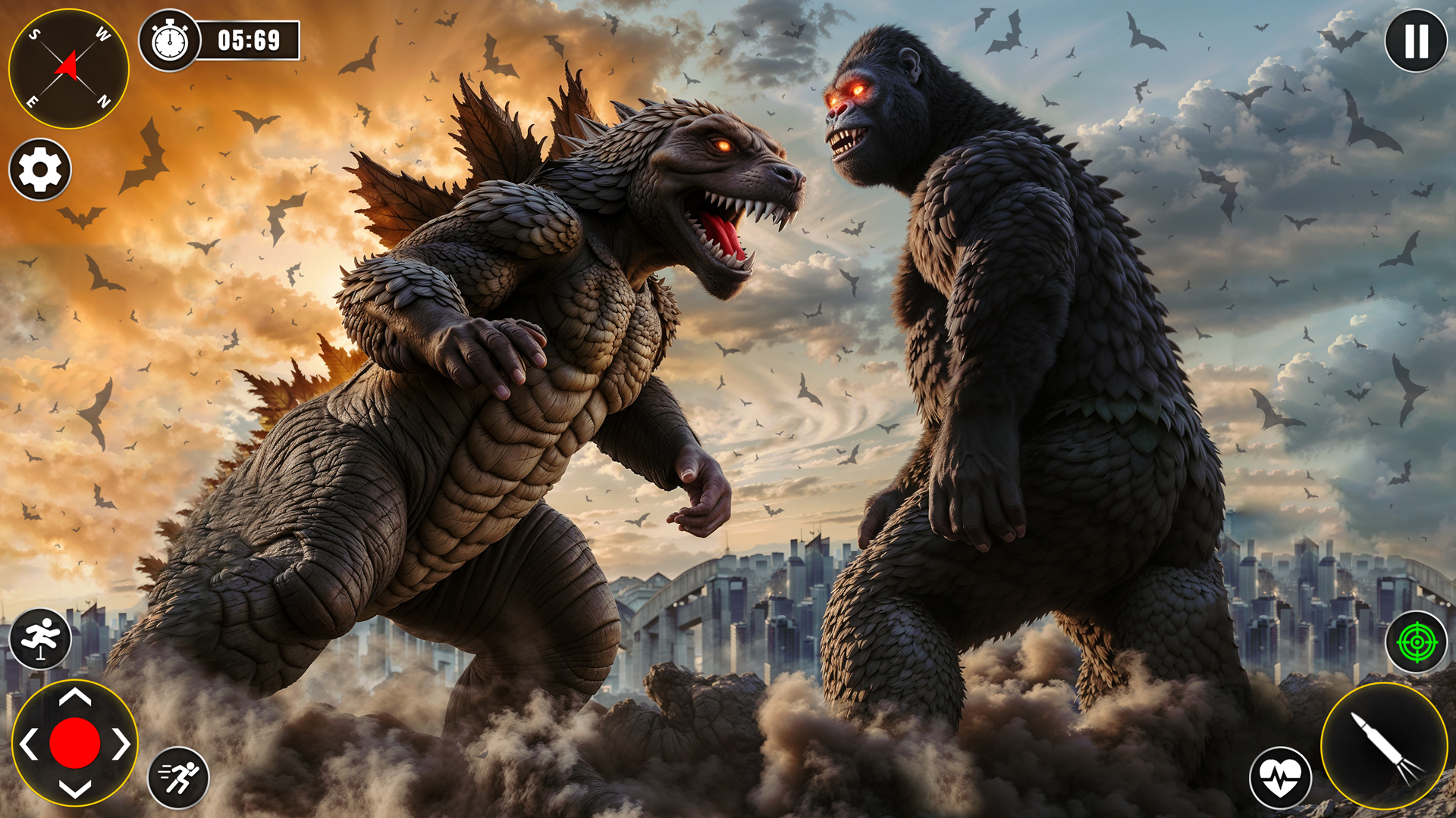 اسکرین شات 2 برنامه Wild Gorilla City Attack