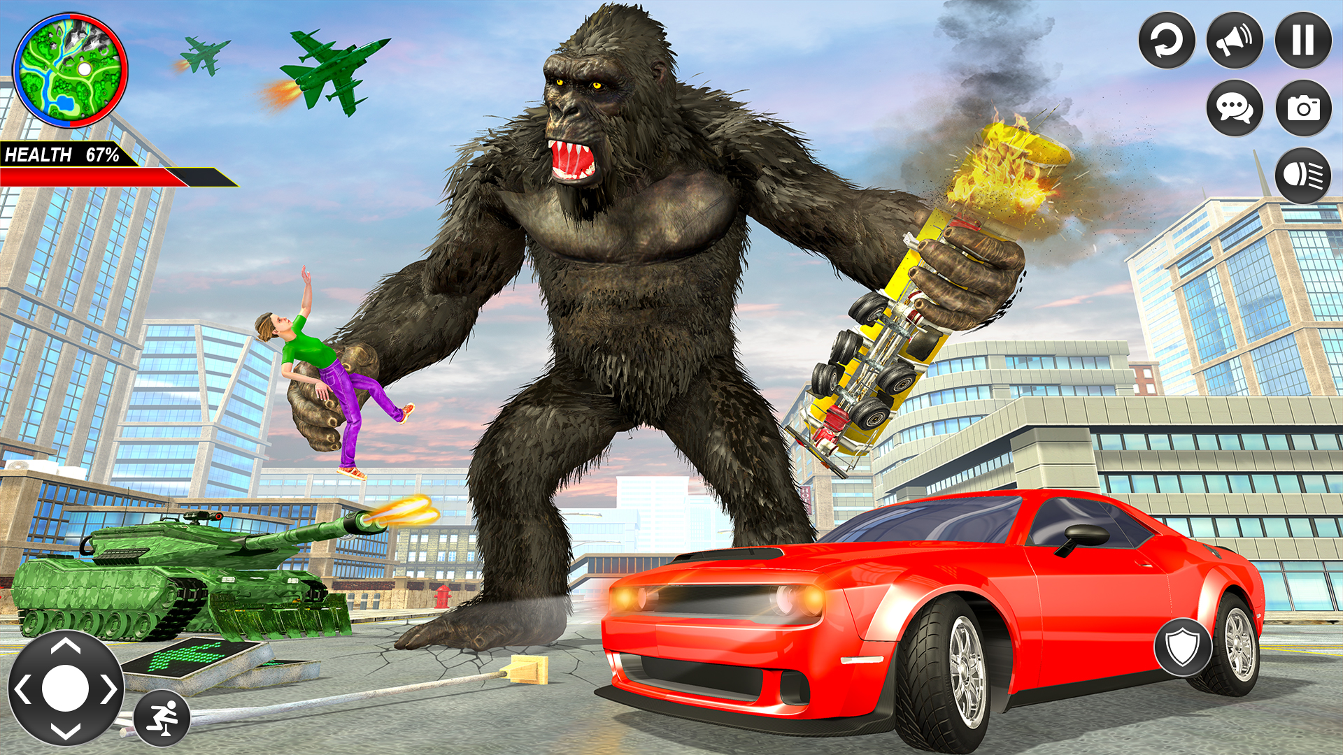 اسکرین شات 3 برنامه King Kong Gorilla City Attack