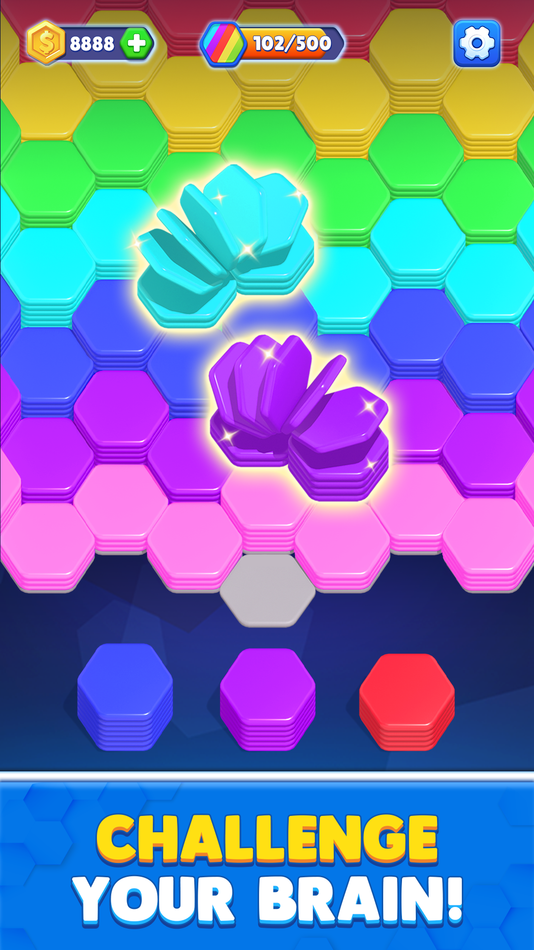 اسکرین شات 2 بازی Hexa Stack